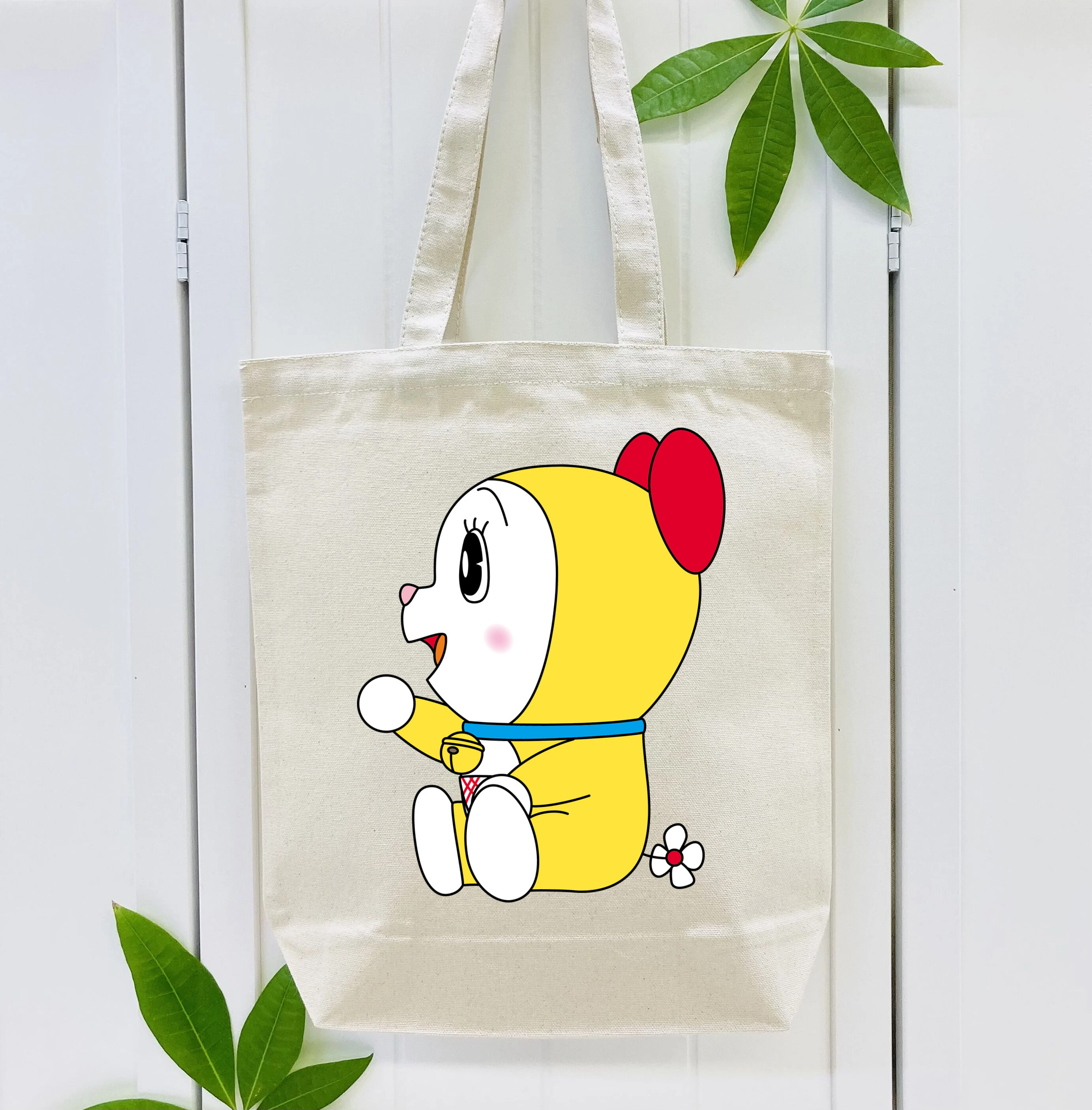 ドラえもん ドラミ Doraemon Dorami 縦型キャンバス生地手提げバッグ　トートバッグ
