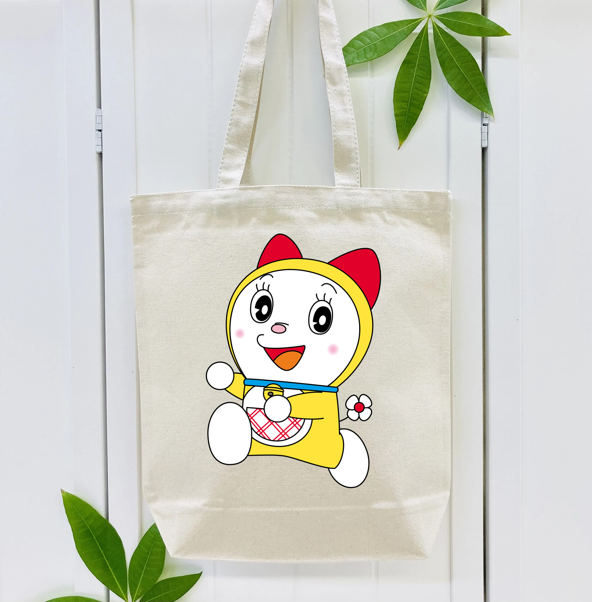 ドラえもん ドラミ Doraemon Dorami 縦型キャンバス生地手提げバッグ　トートバッグ