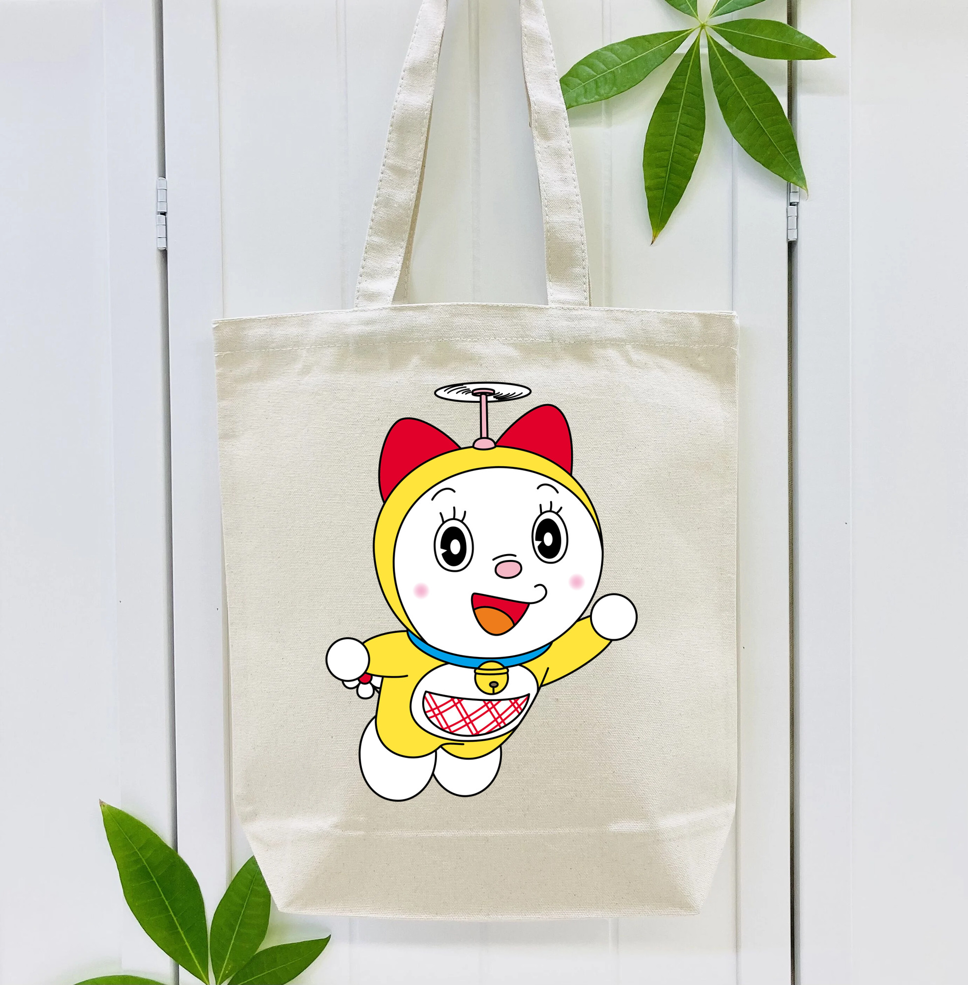 ドラえもん ドラミ Doraemon Dorami 縦型キャンバス生地手提げバッグ　トートバッグ