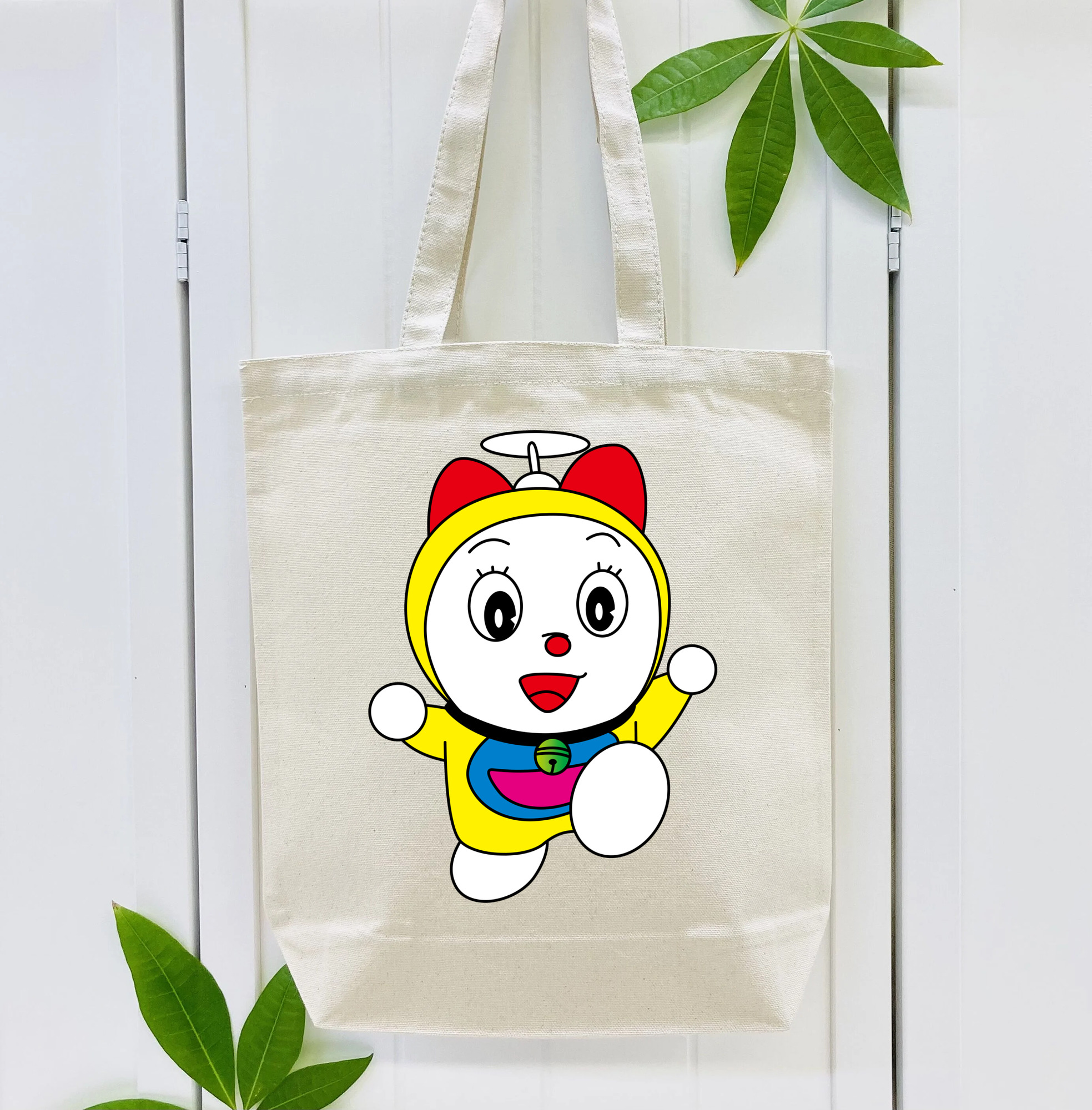 ドラえもん ドラミ Doraemon Dorami 縦型キャンバス生地手提げバッグ　トートバッグ