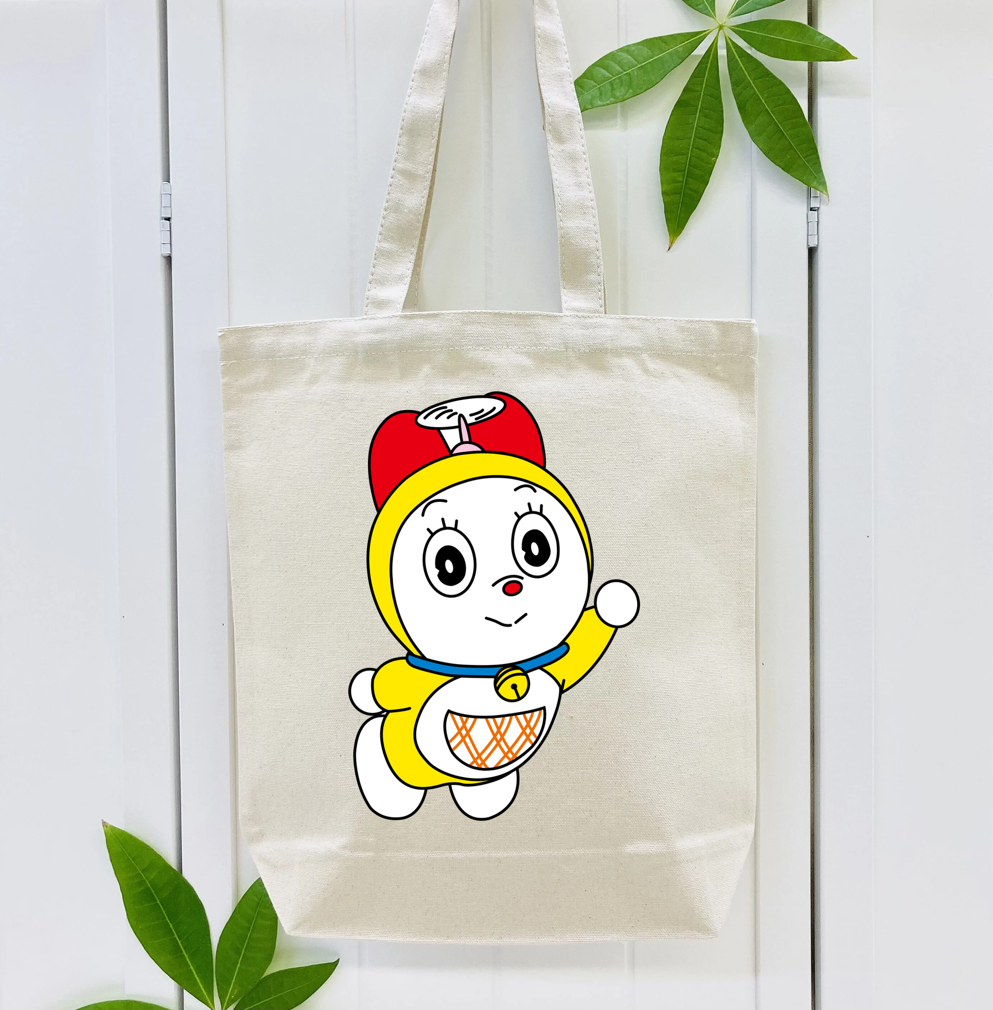 ドラえもん ドラミ Doraemon Dorami 縦型キャンバス生地手提げバッグ　トートバッグ