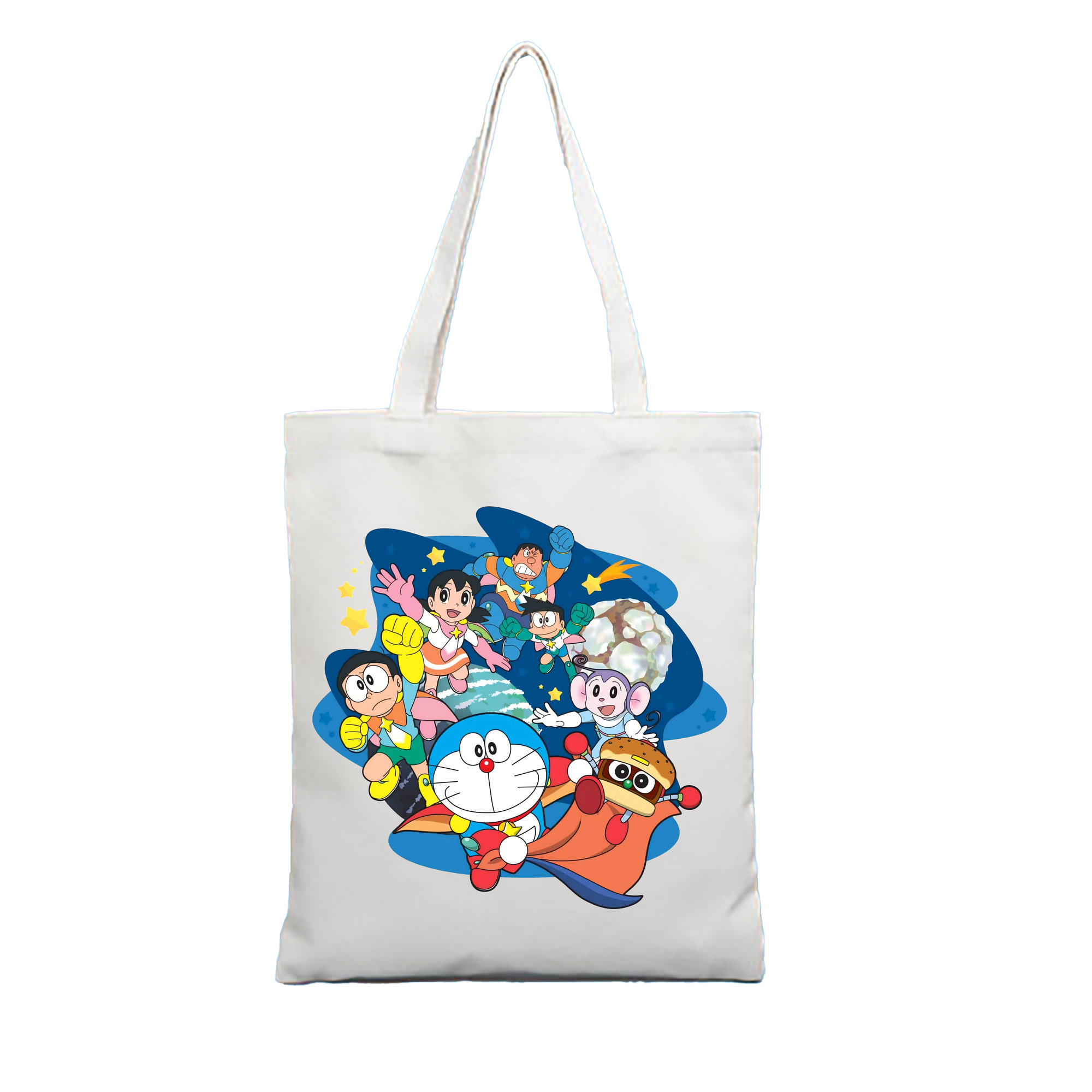 （画像用） ドラえもん Doraemon 縦型キャンバス生地手提げバッグ　トートバッグ