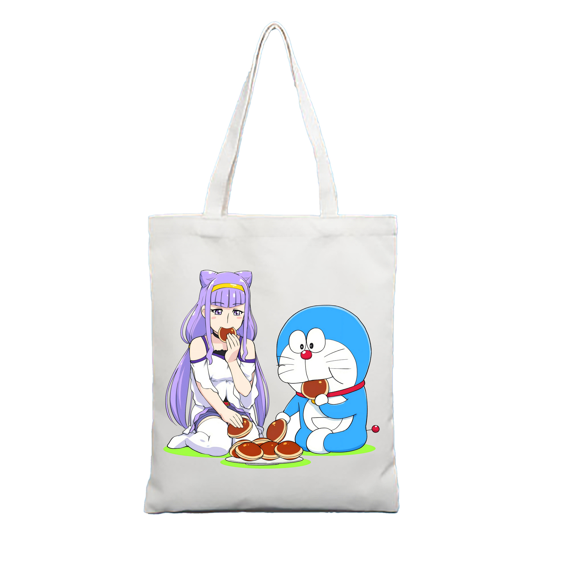 （画像用） ドラえもん Doraemon 縦型キャンバス生地手提げバッグ　トートバッグ