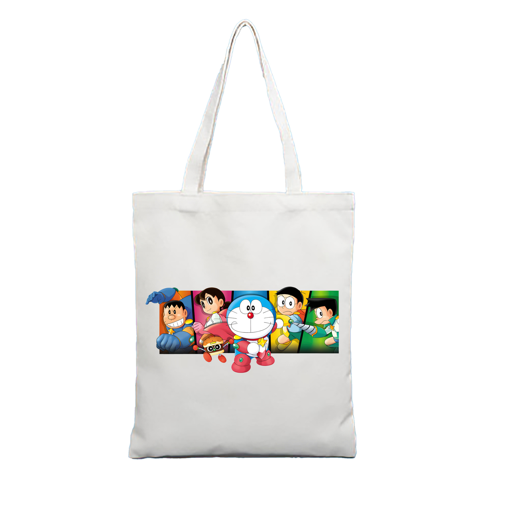 （画像用） ドラえもん Doraemon 縦型キャンバス生地手提げバッグ　トートバッグ