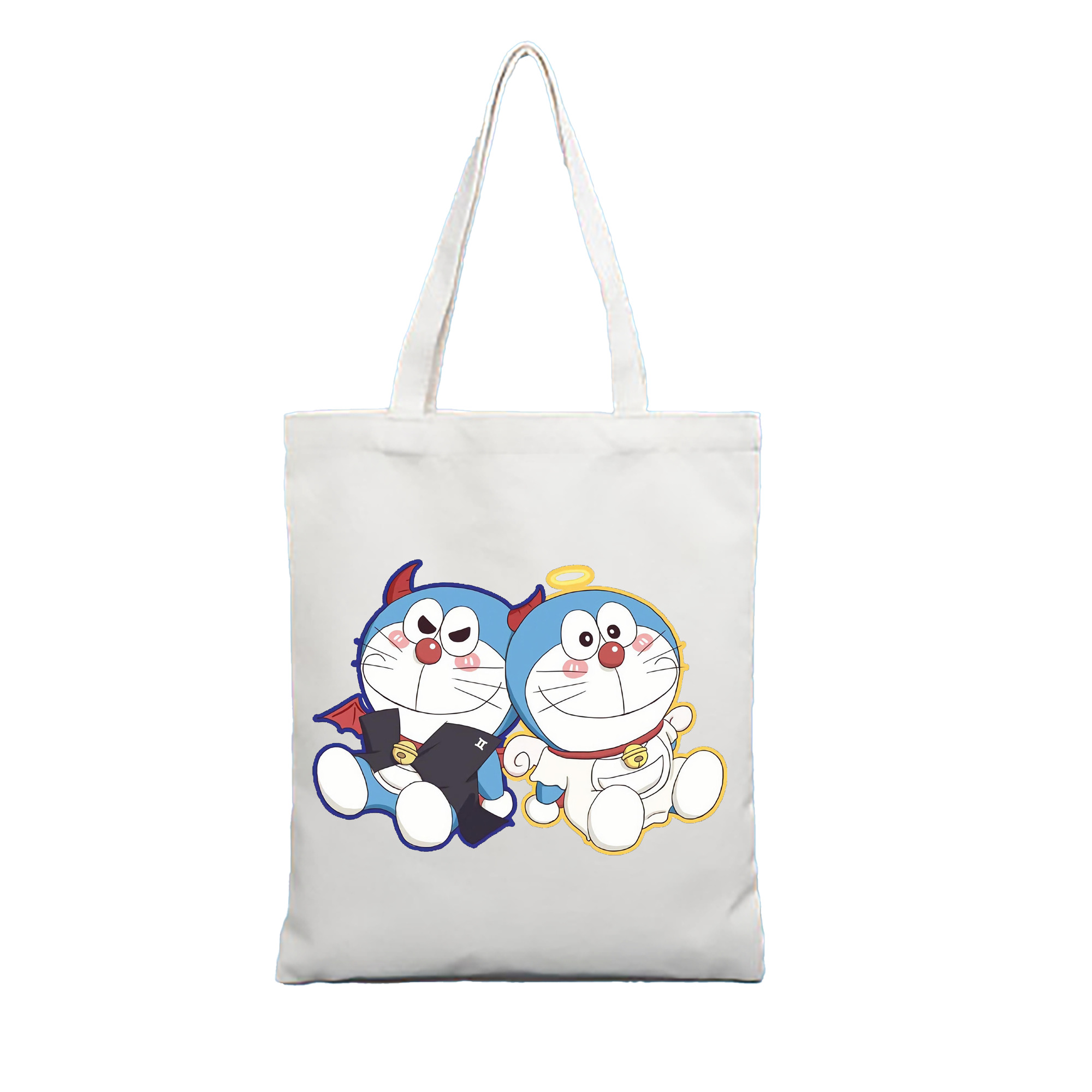 （画像用） ドラえもん Doraemon 縦型キャンバス生地手提げバッグ　トートバッグ