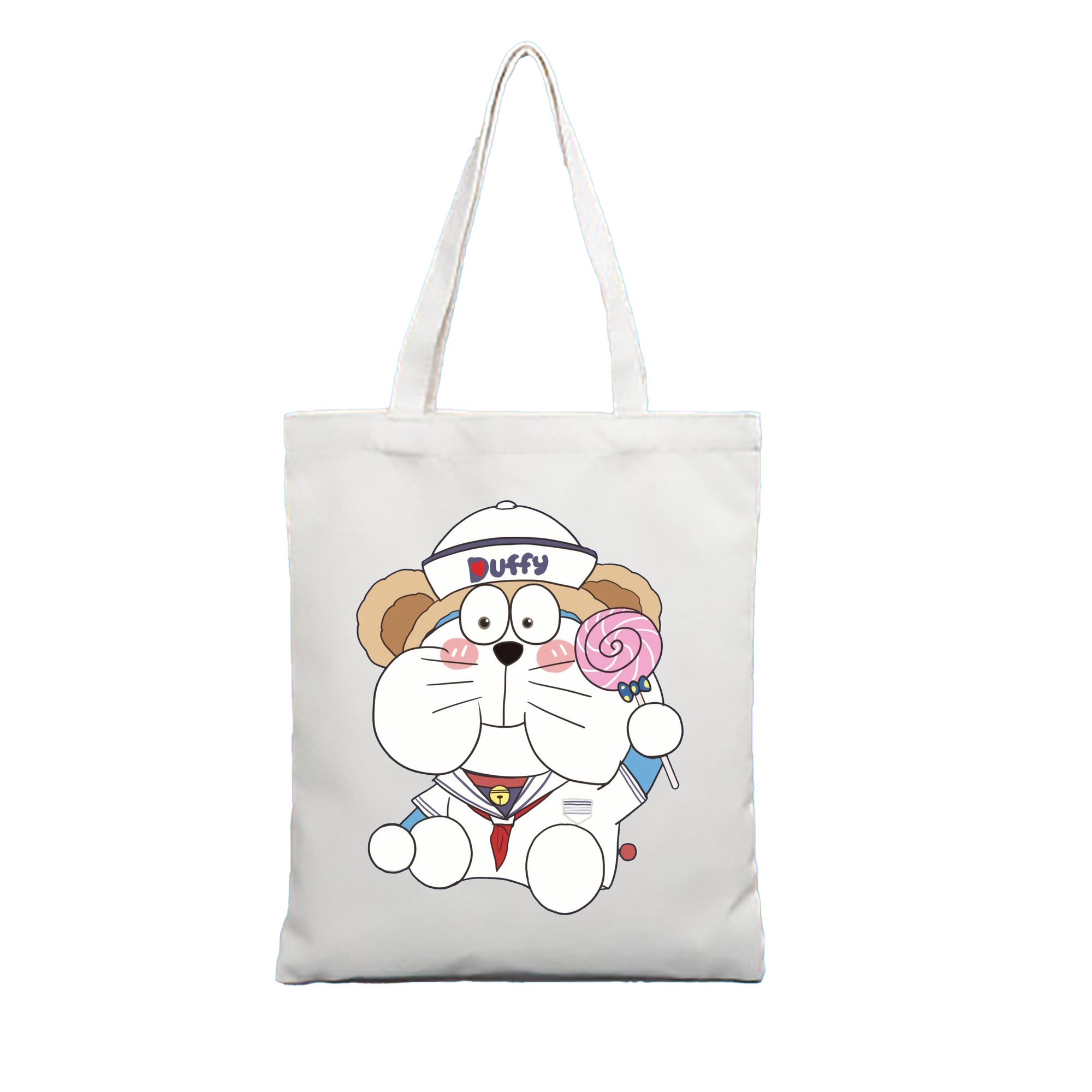 （画像用） ドラえもん Doraemon 縦型キャンバス生地手提げバッグ　トートバッグ