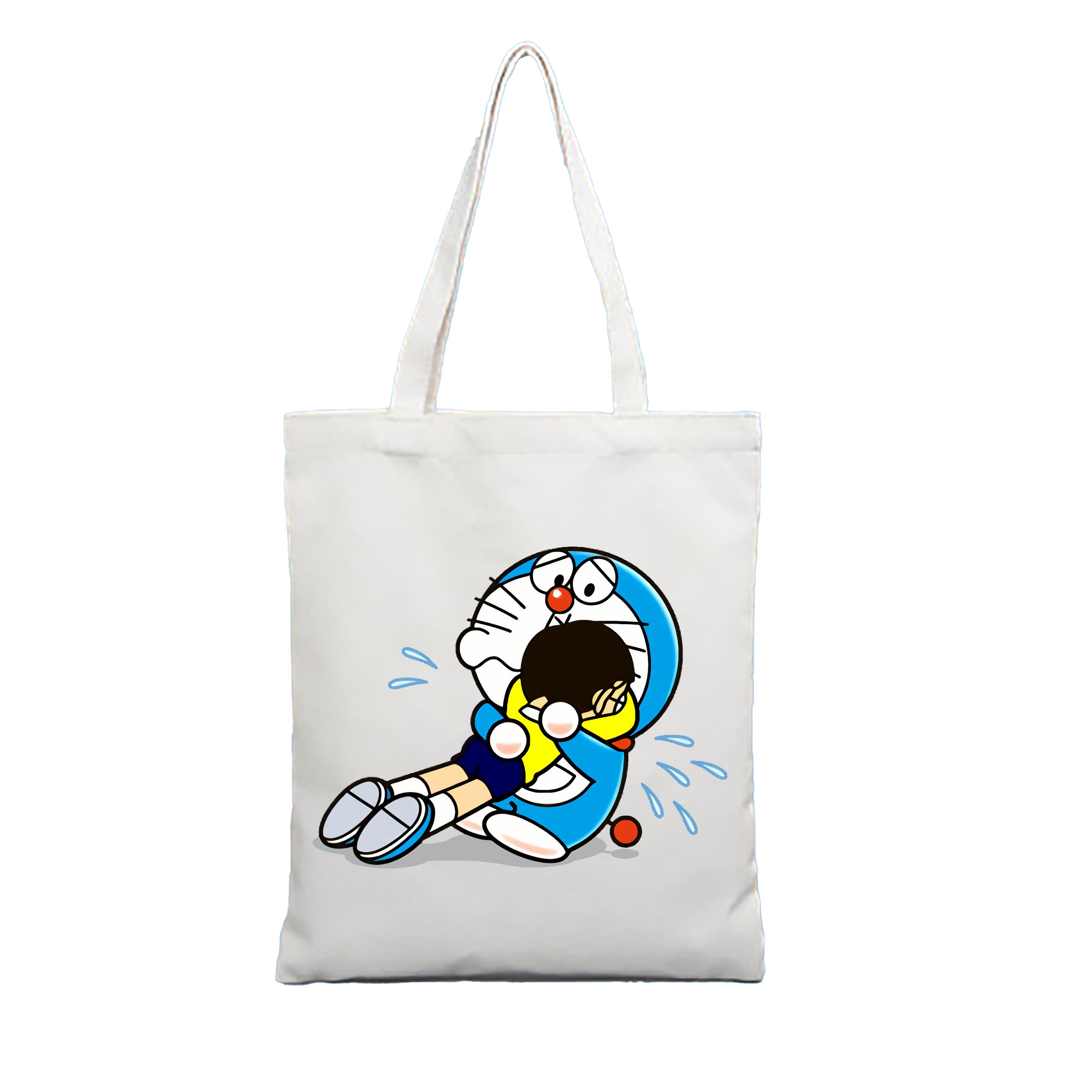 （画像用） ドラえもん Doraemon 縦型キャンバス生地手提げバッグ　トートバッグ