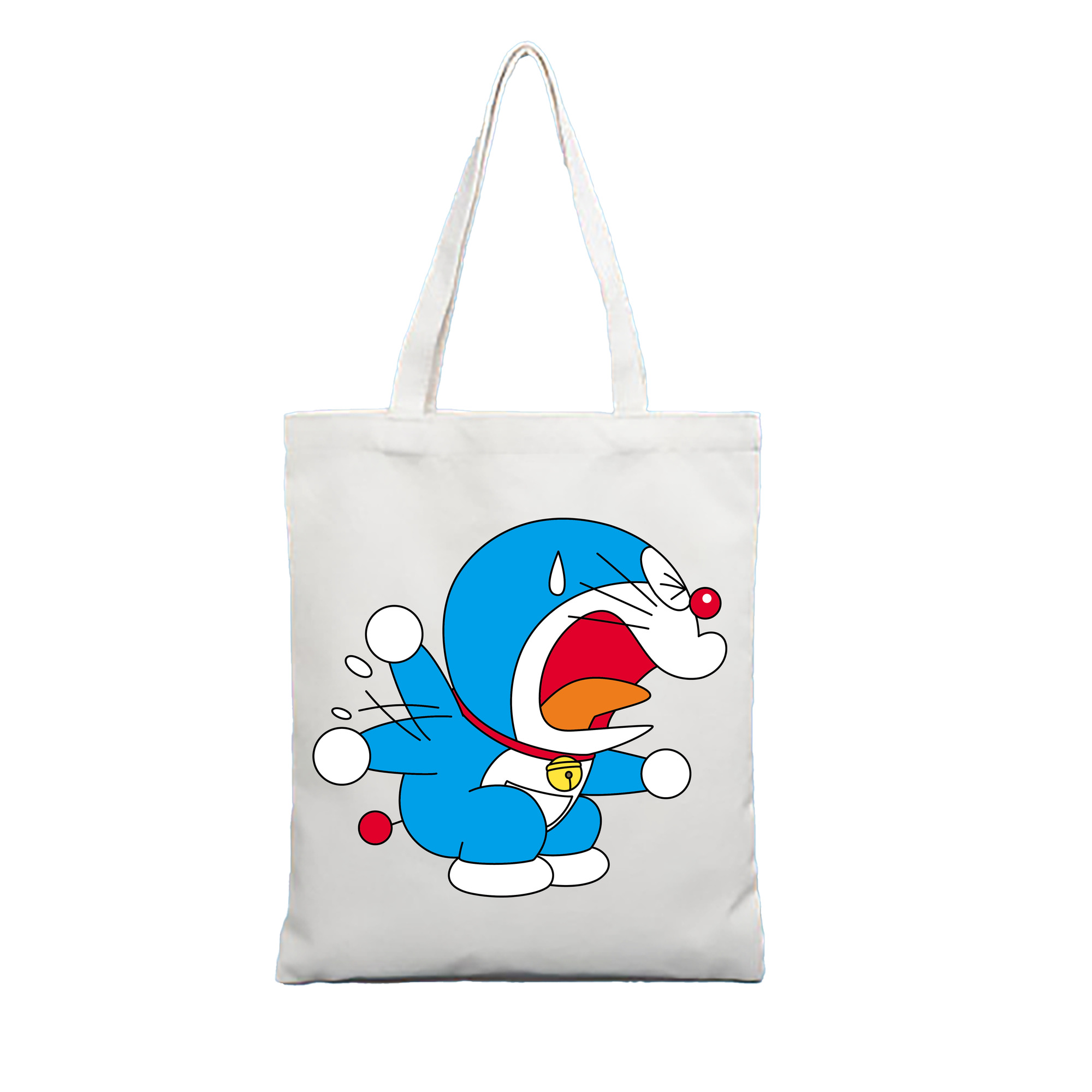 （画像用） ドラえもん Doraemon 縦型キャンバス生地手提げバッグ　トートバッグ