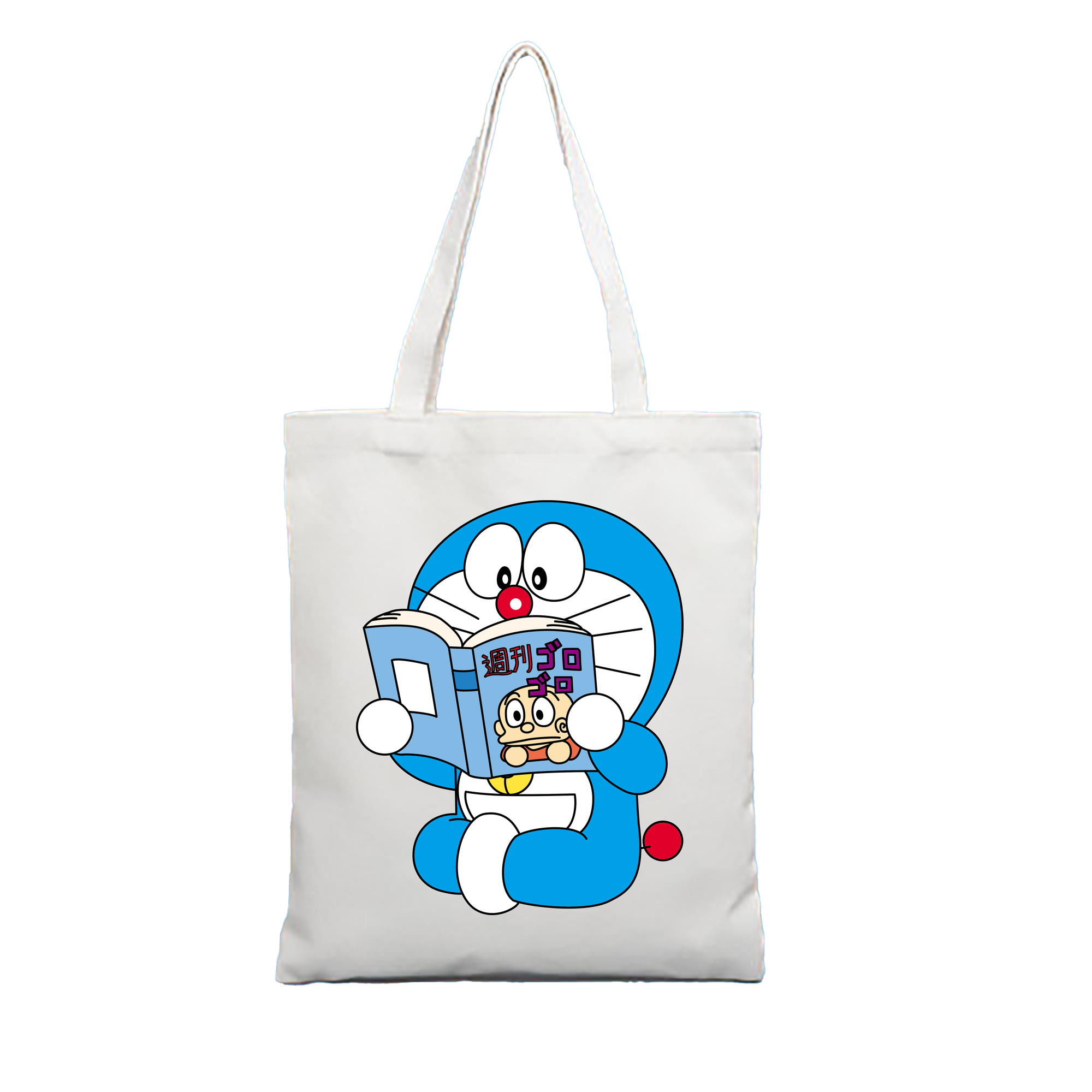 （画像用） ドラえもん Doraemon 縦型キャンバス生地手提げバッグ　トートバッグ