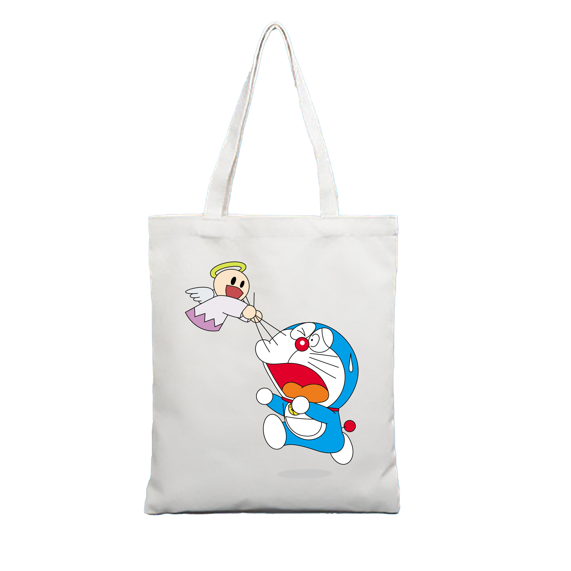 （画像用） ドラえもん Doraemon 縦型キャンバス生地手提げバッグ　トートバッグ