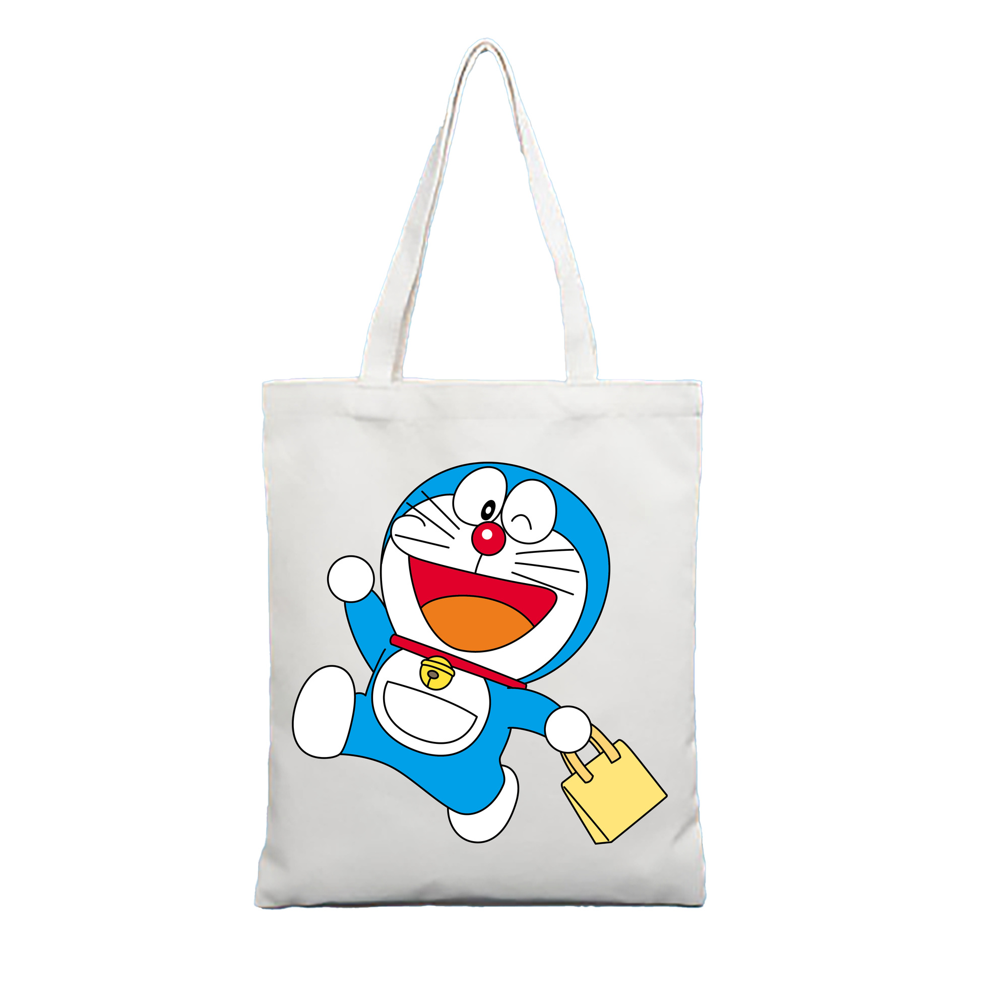 （画像用） ドラえもん Doraemon 縦型キャンバス生地手提げバッグ　トートバッグ