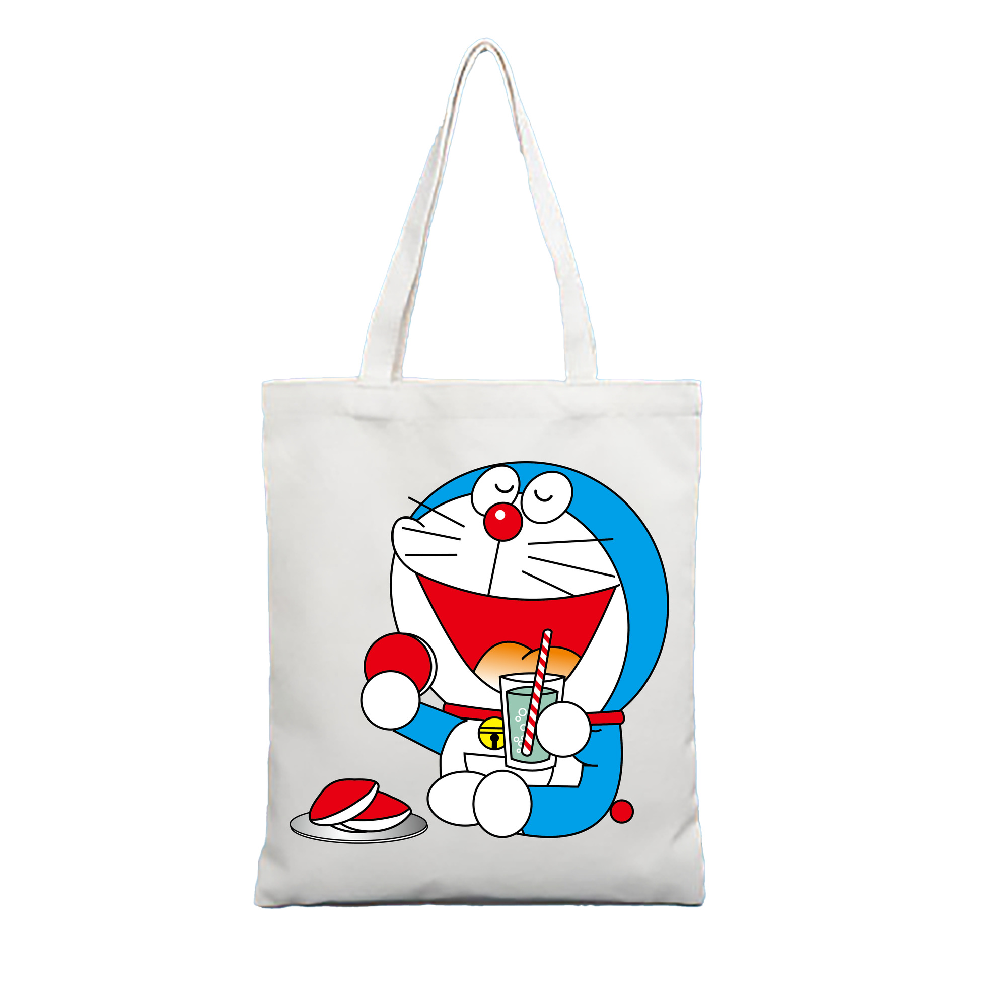 （画像用） ドラえもん Doraemon 縦型キャンバス生地手提げバッグ　トートバッグ