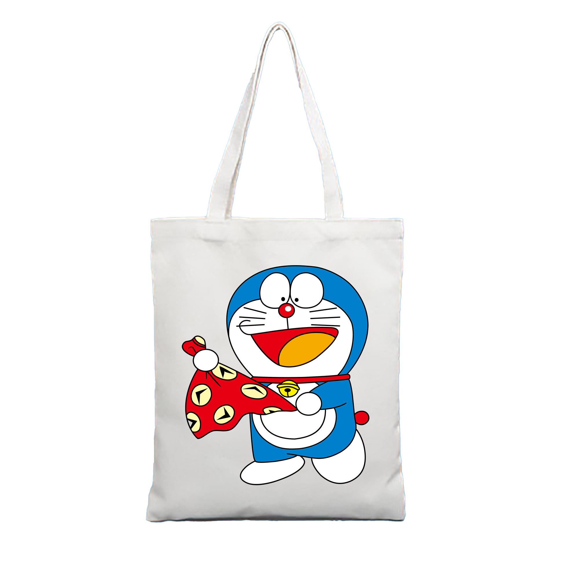 （画像用） ドラえもん Doraemon 縦型キャンバス生地手提げバッグ　トートバッグ
