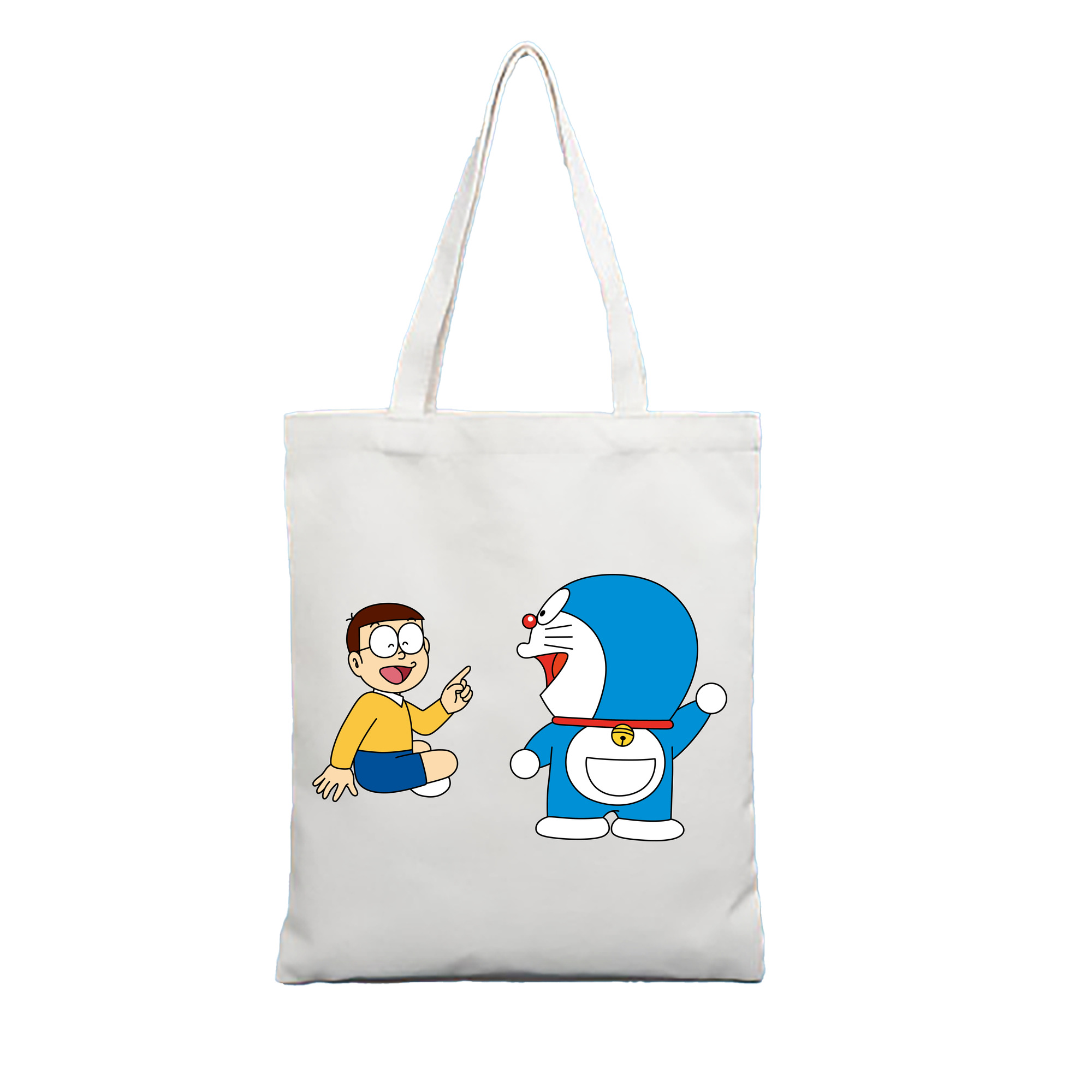 （画像用） ドラえもん Doraemon 縦型キャンバス生地手提げバッグ　トートバッグ