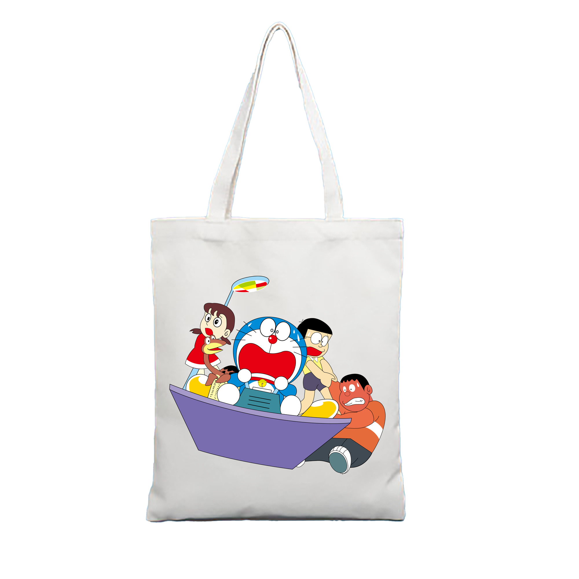 （画像用） ドラえもん Doraemon 縦型キャンバス生地手提げバッグ　トートバッグ