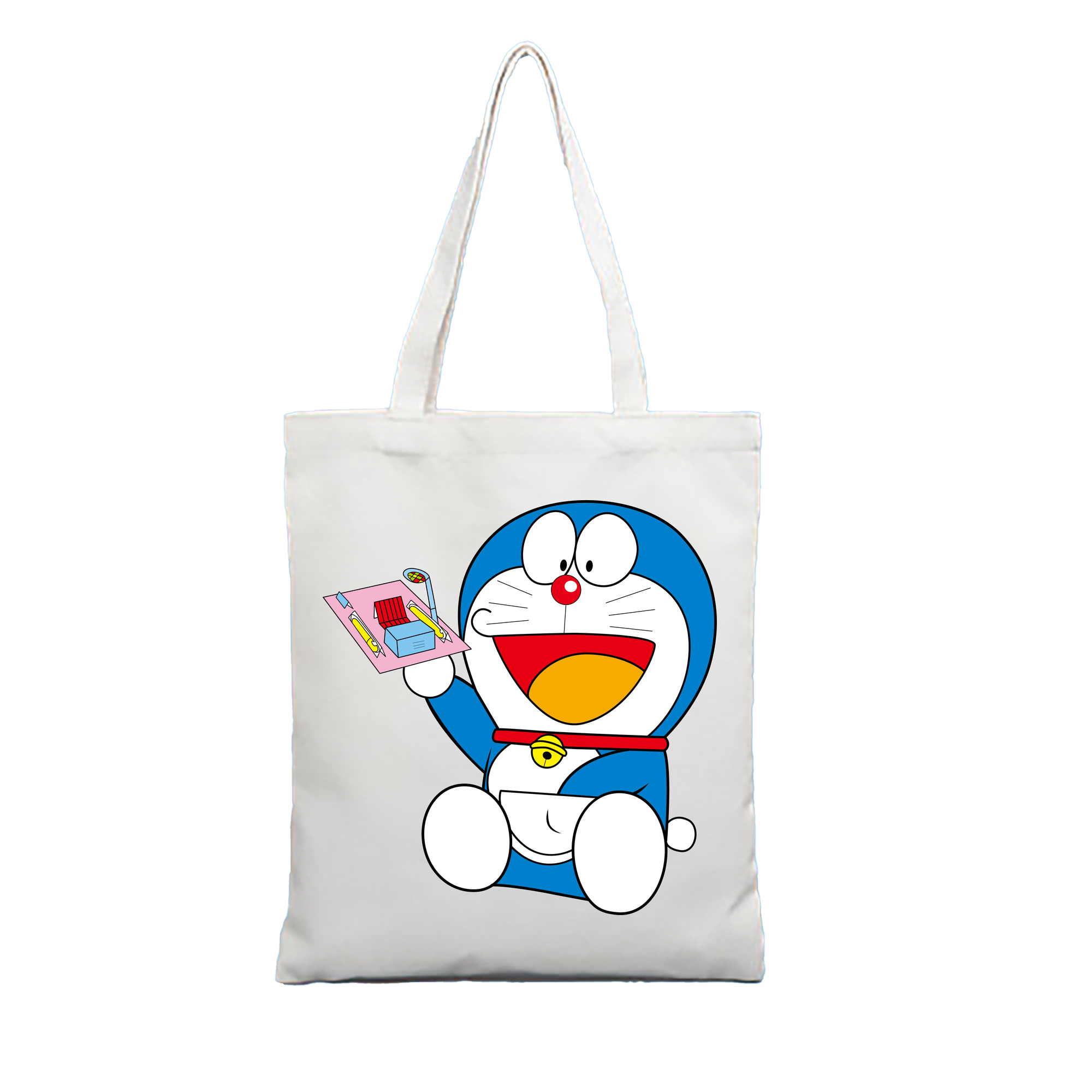 （画像用） ドラえもん Doraemon 縦型キャンバス生地手提げバッグ　トートバッグ