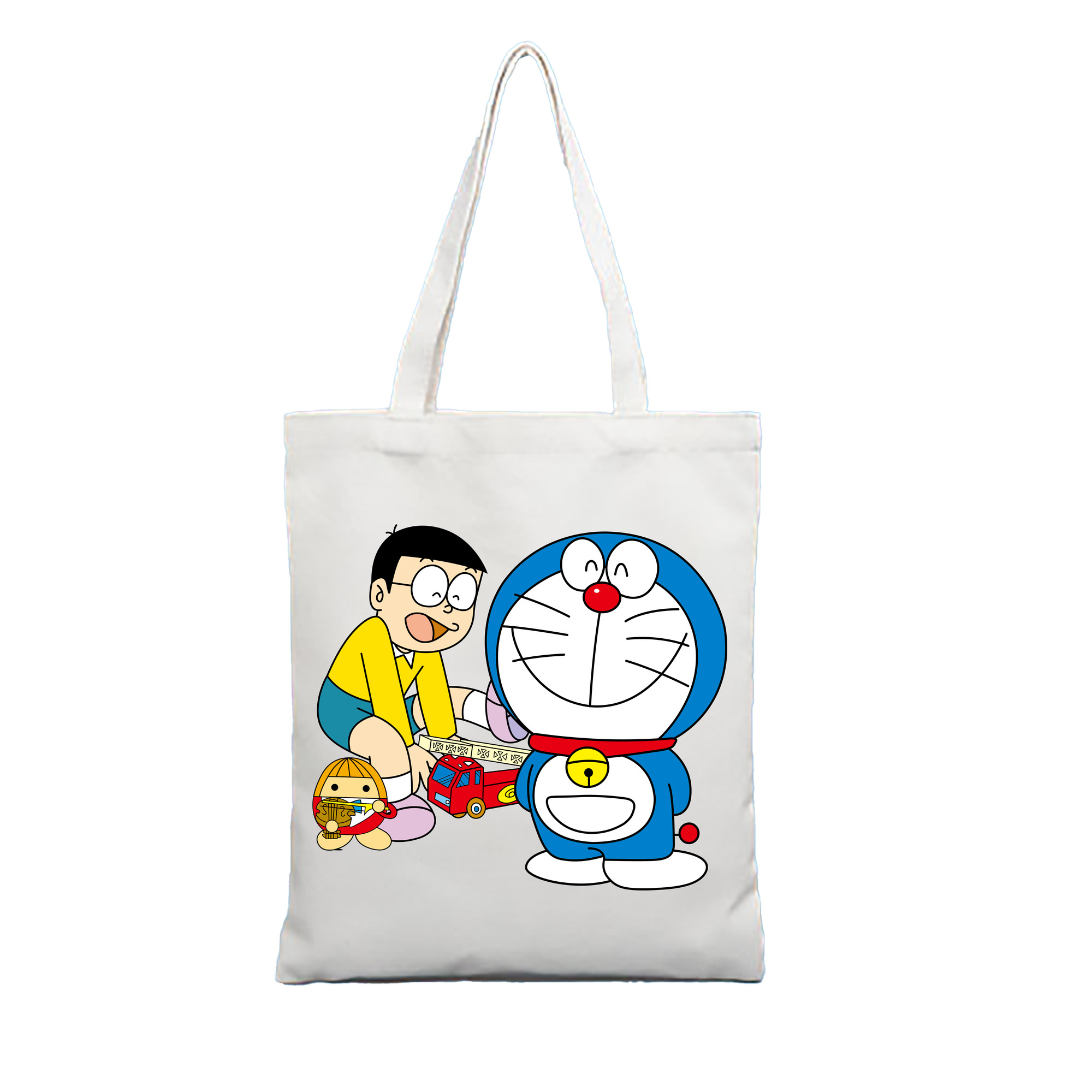 （画像用） ドラえもん Doraemon 縦型キャンバス生地手提げバッグ　トートバッグ