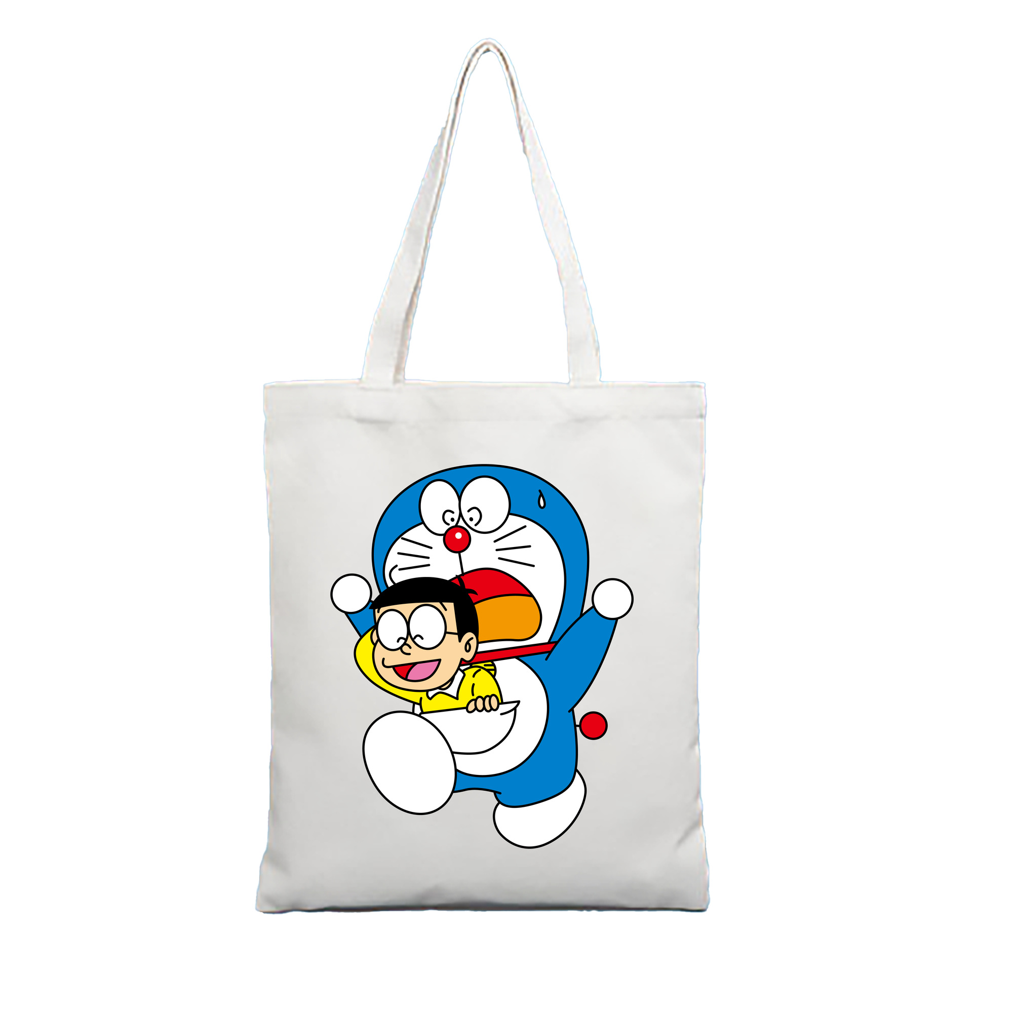 （画像用） ドラえもん Doraemon 縦型キャンバス生地手提げバッグ　トートバッグ