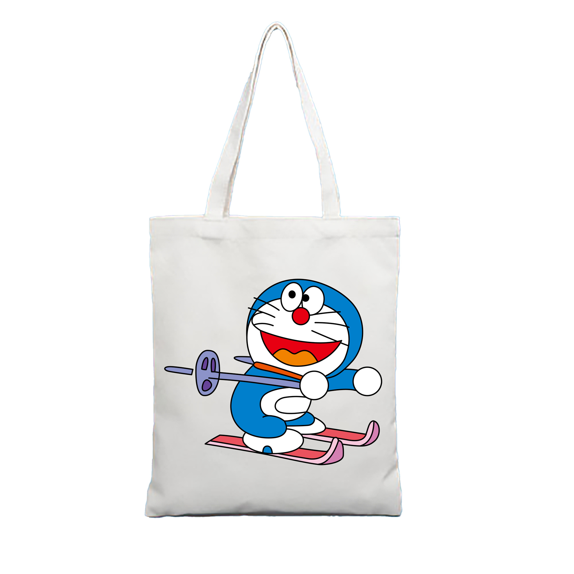 （画像用） ドラえもん Doraemon 縦型キャンバス生地手提げバッグ　トートバッグ
