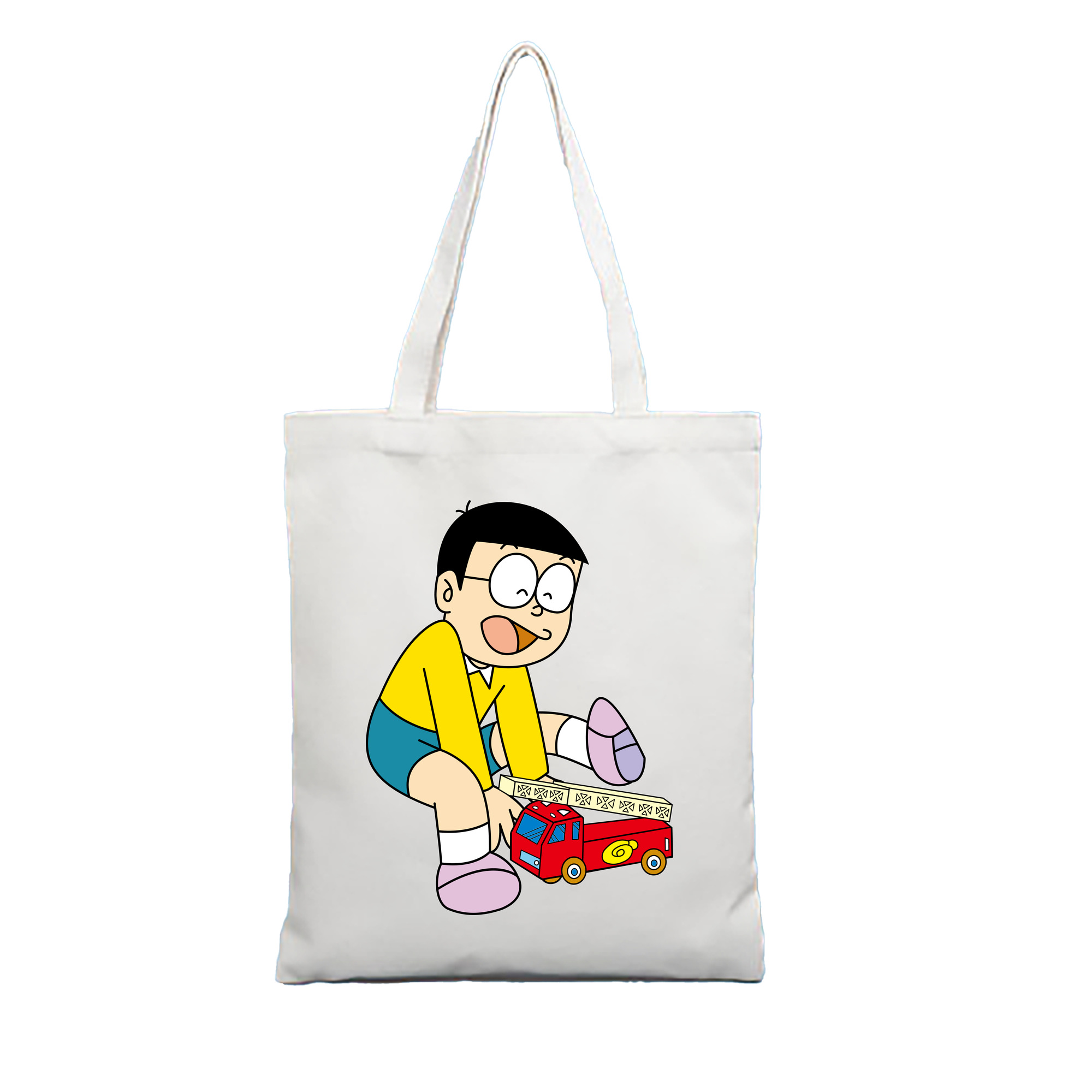 （画像用） ドラえもん 野比 のび太 Doraemon Nobita Nobi 縦型キャンバス生地手提げバッグ　トートバッグ