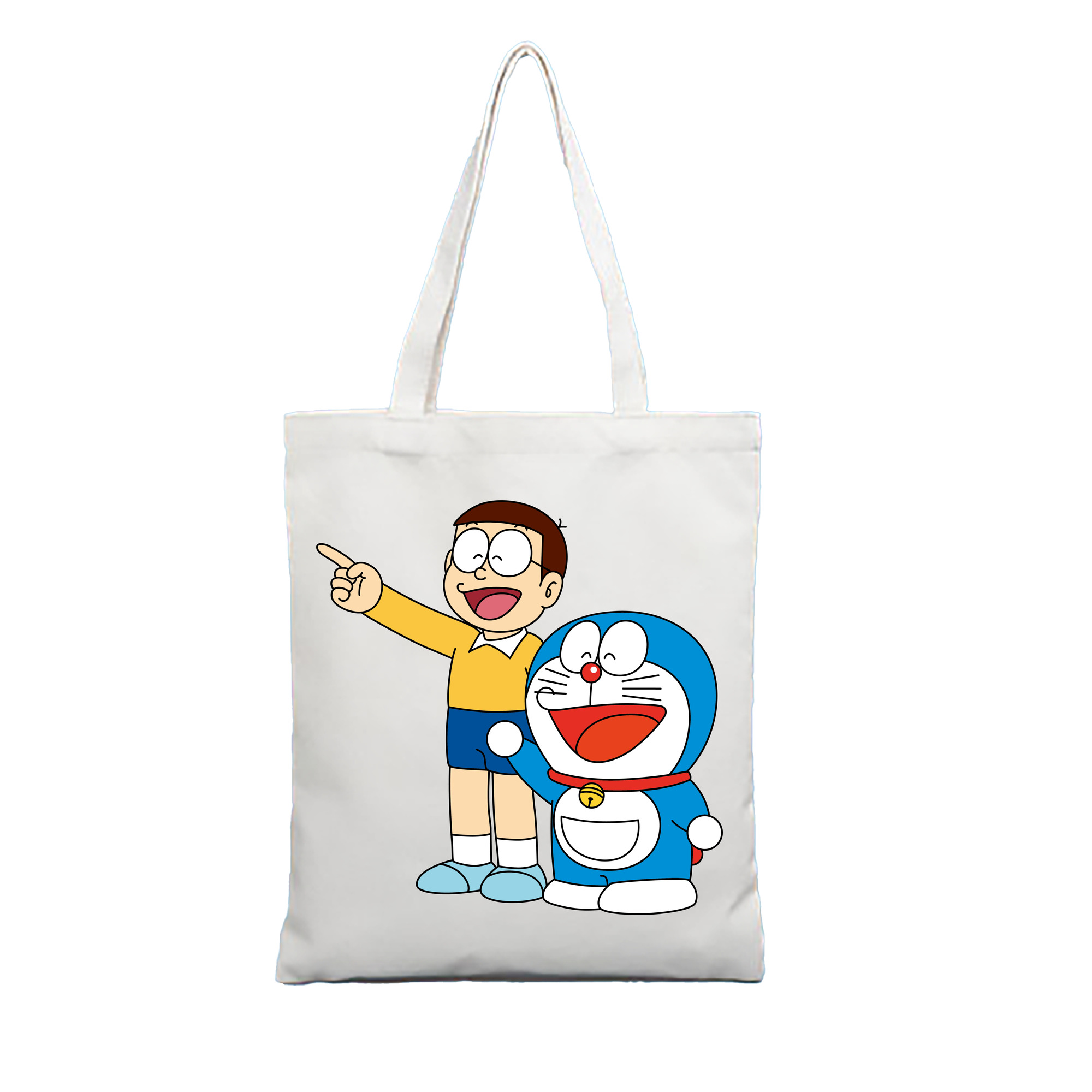 （画像用） ドラえもん 野比 のび太 Doraemon Nobita Nobi 縦型キャンバス生地手提げバッグ　トートバッグ