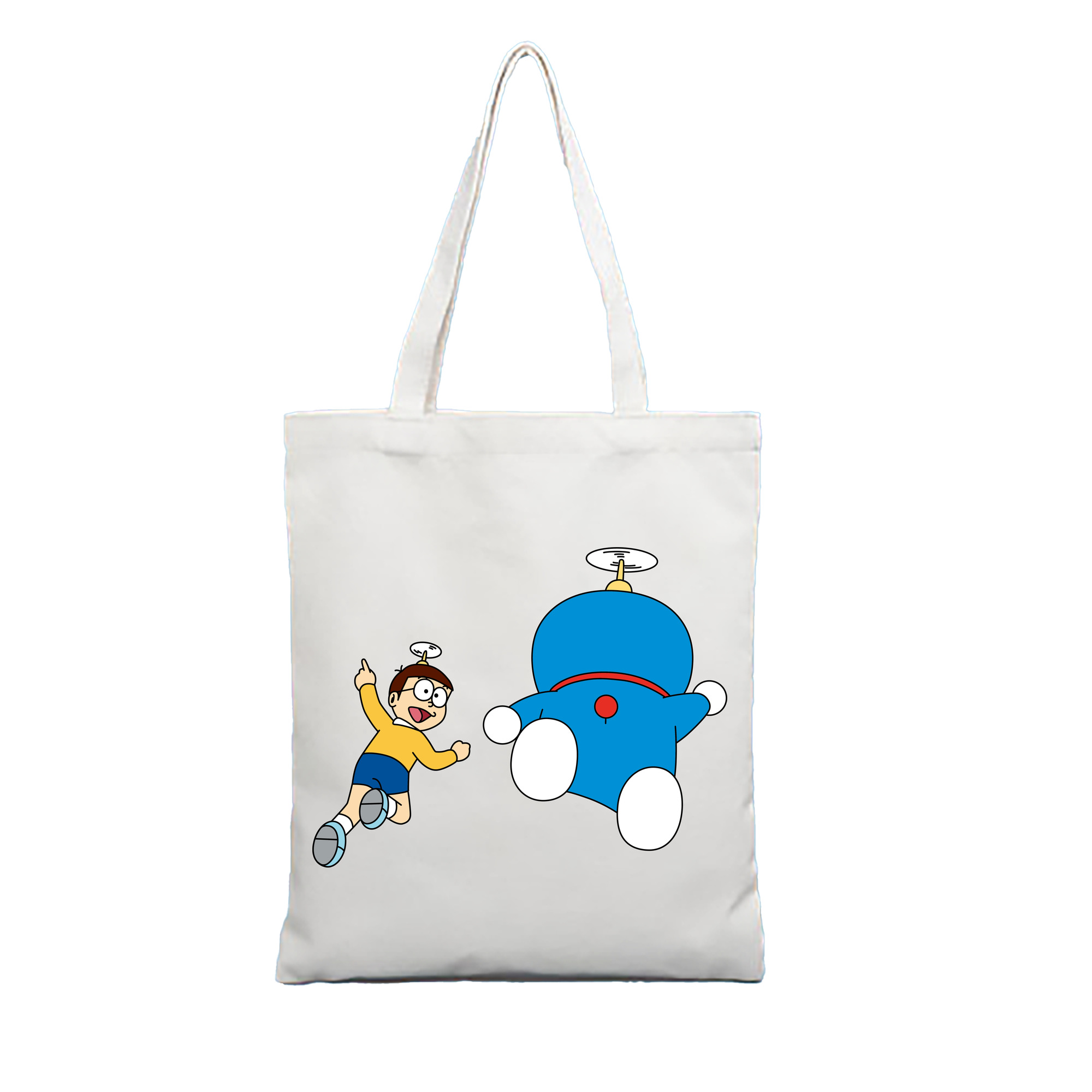 （画像用） ドラえもん 野比 のび太 Doraemon Nobita Nobi 縦型キャンバス生地手提げバッグ　トートバッグ