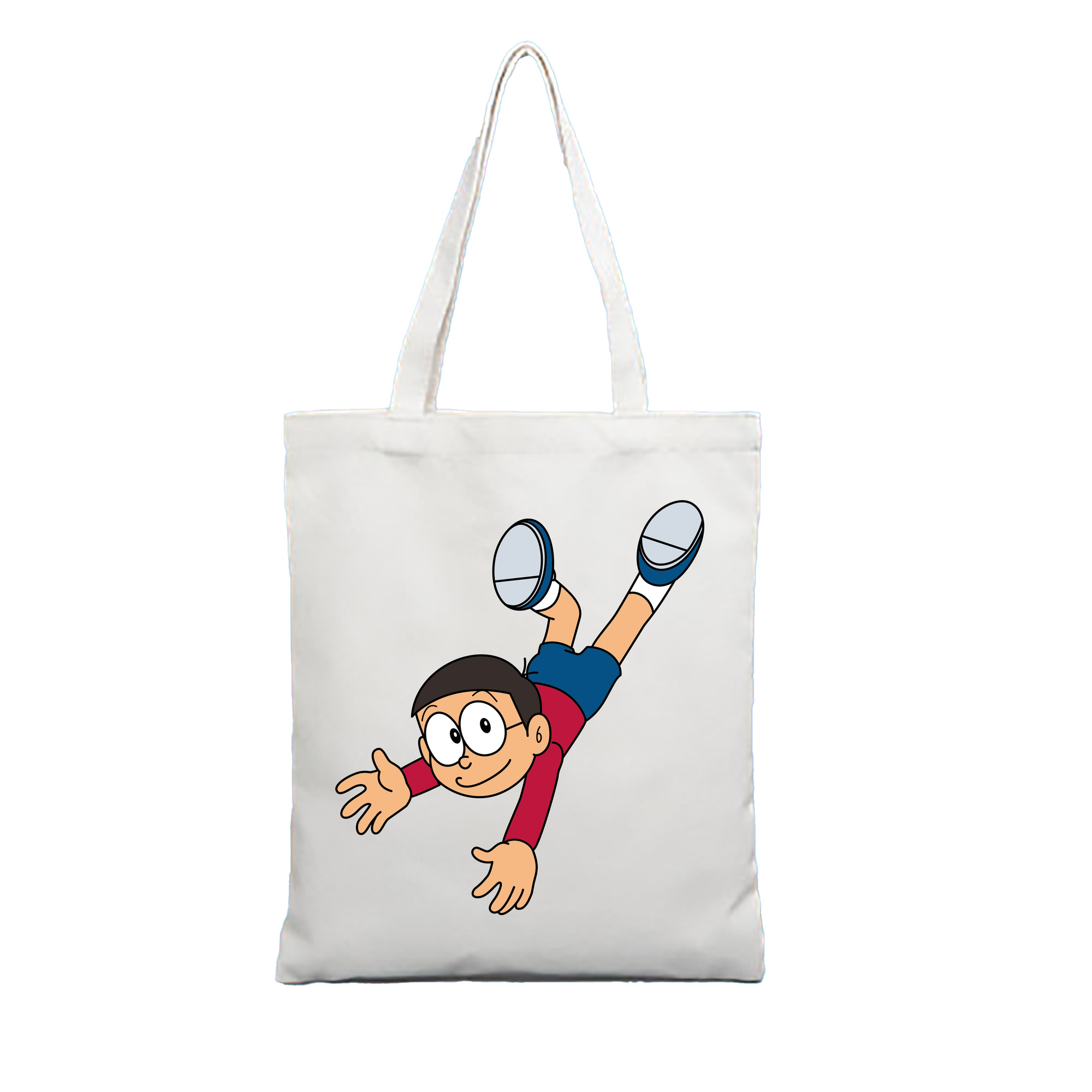 （画像用） ドラえもん 野比 のび太 Doraemon Nobita Nobi 縦型キャンバス生地手提げバッグ　トートバッグ