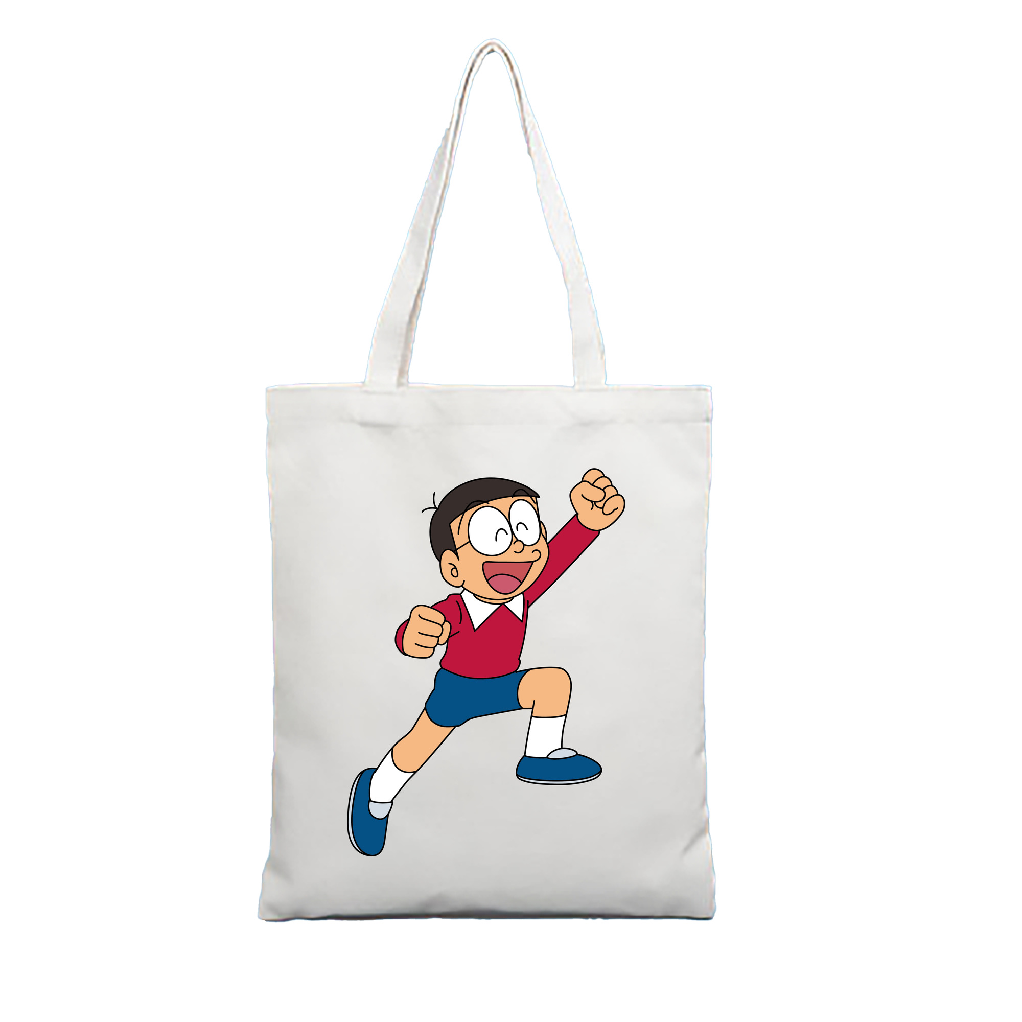 （画像用） ドラえもん 野比 のび太 Doraemon Nobita Nobi 縦型キャンバス生地手提げバッグ　トートバッグ