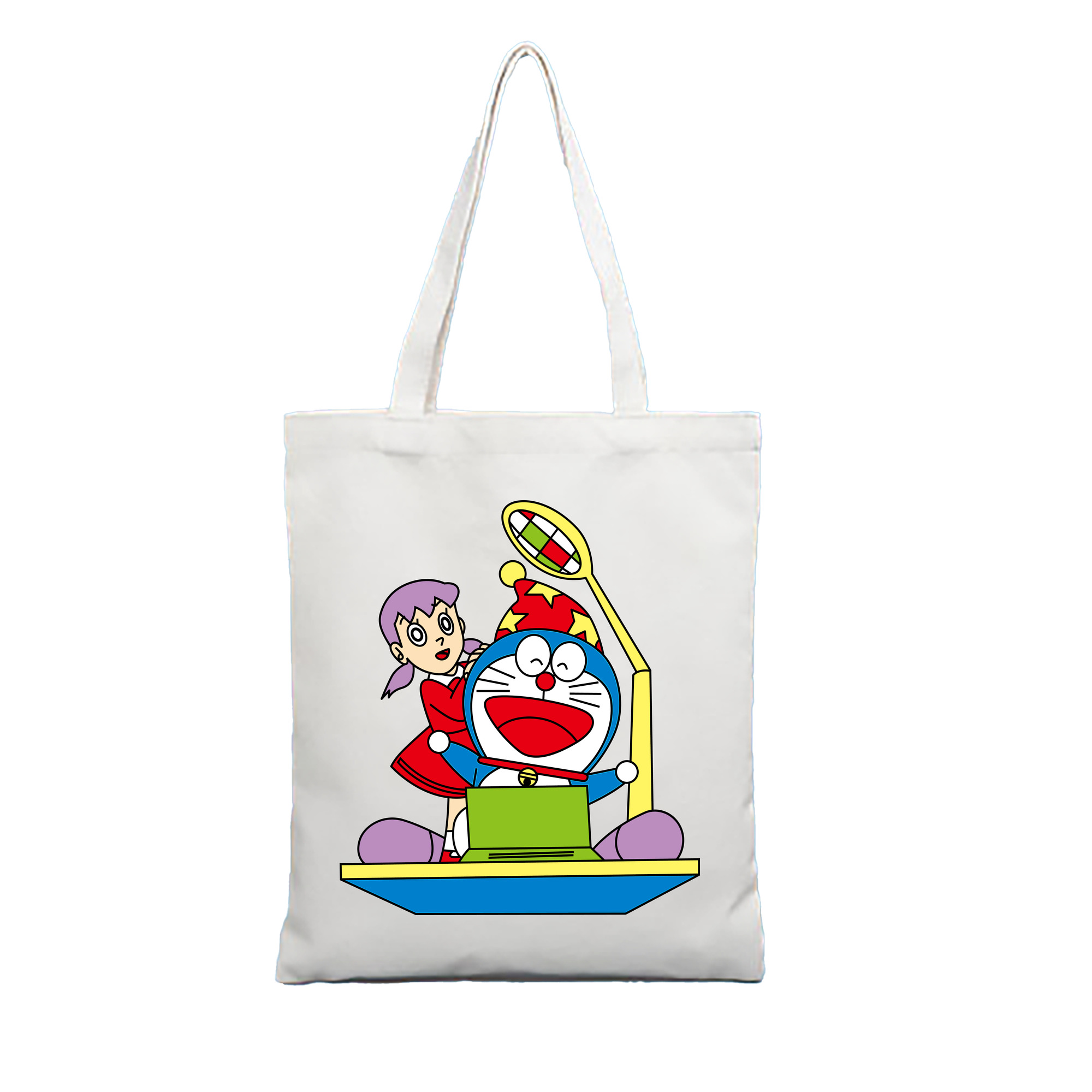 （画像用） ドラえもん みなもと しずか Doraemon Shizuka Minamoto 縦型キャンバス生地手提げバッグ　トートバッグ