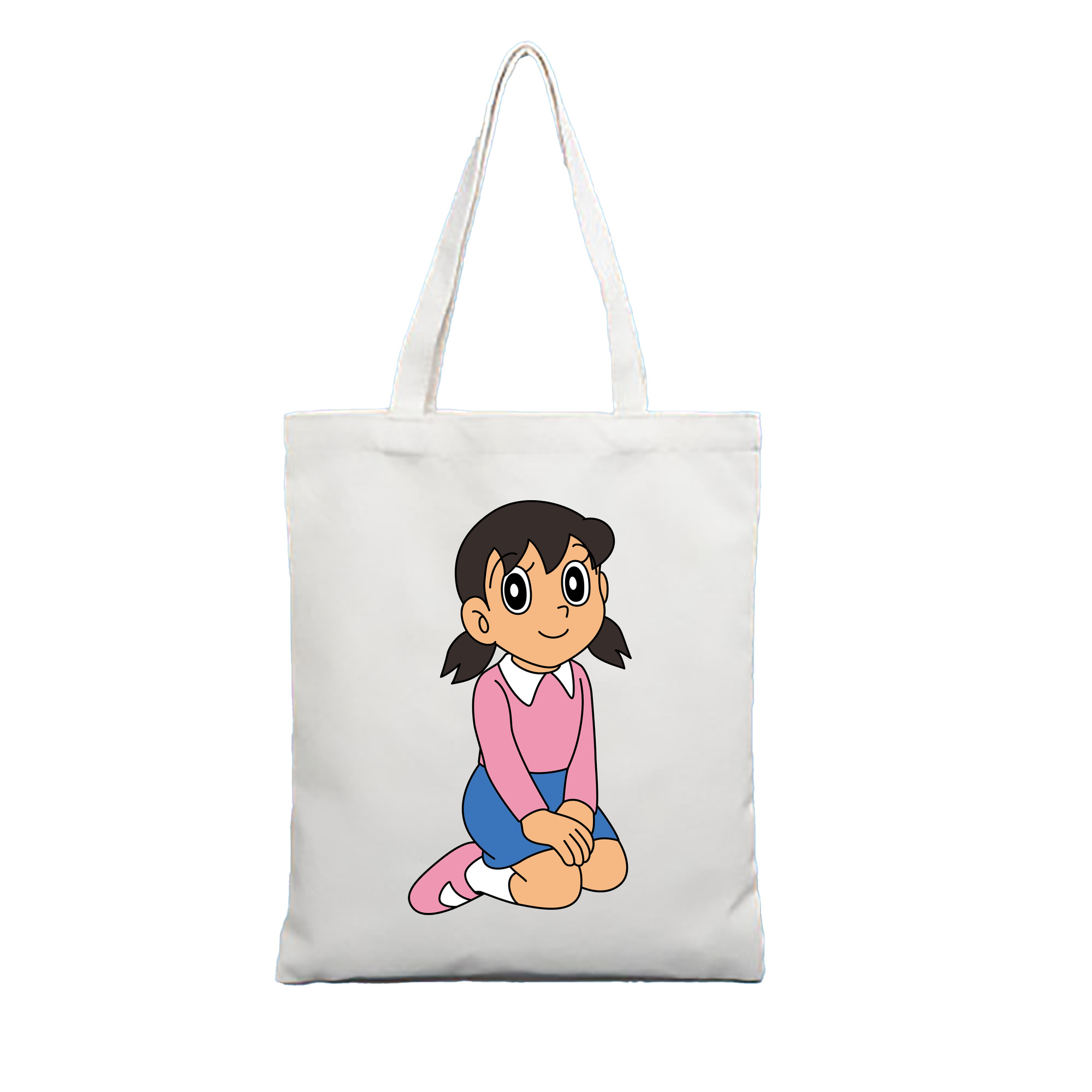 （画像用） ドラえもん みなもと しずか Doraemon Shizuka Minamoto 縦型キャンバス生地手提げバッグ　トートバッグ