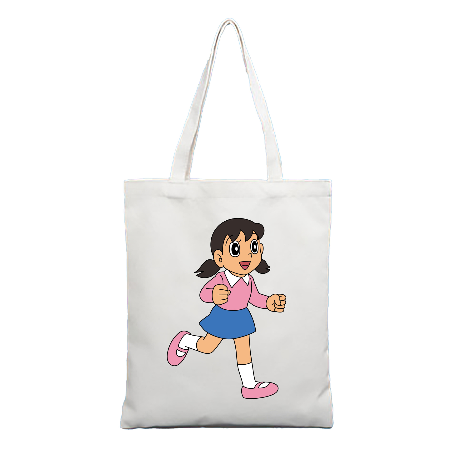 （画像用） ドラえもん みなもと しずか Doraemon Shizuka Minamoto 縦型キャンバス生地手提げバッグ　トートバッグ