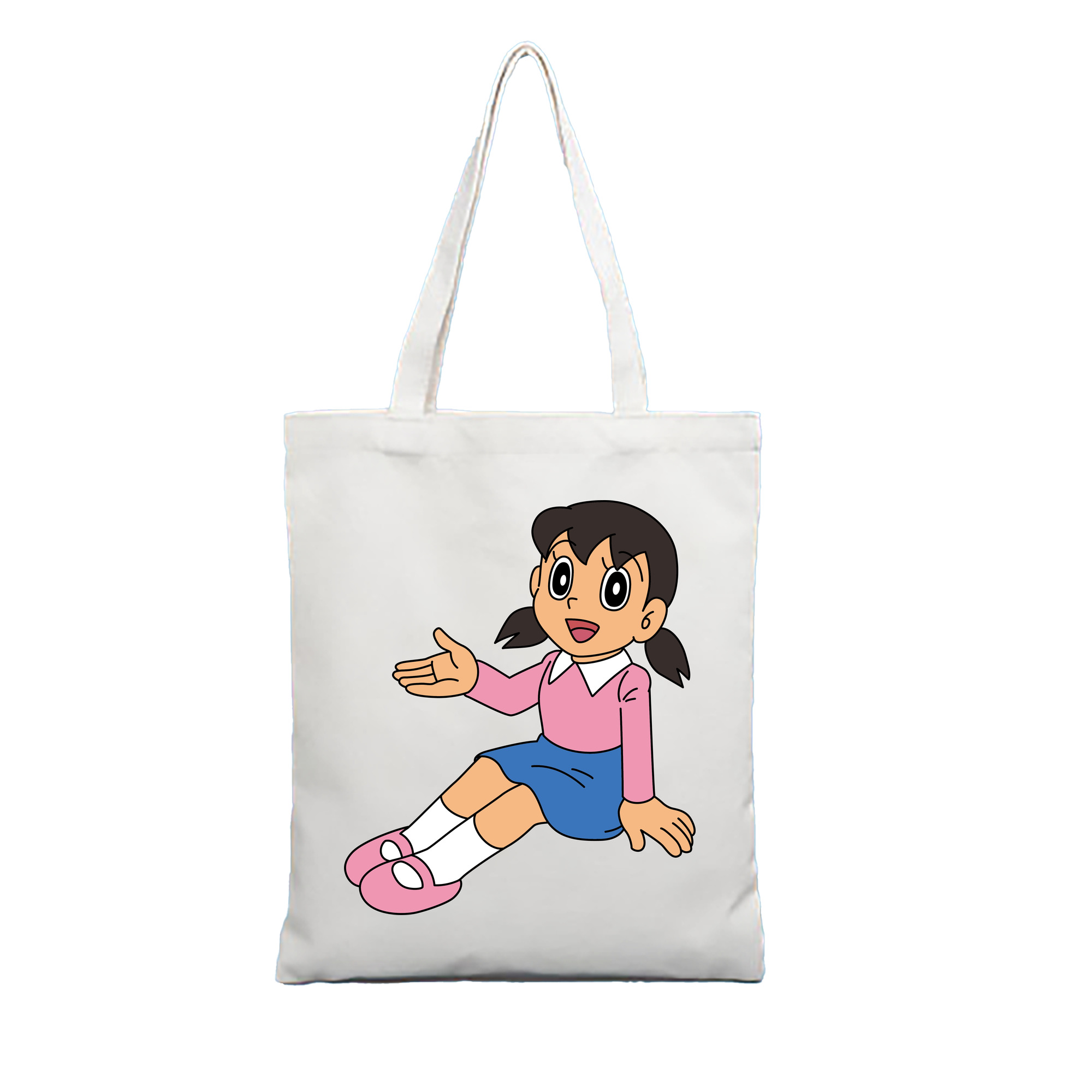 （画像用） ドラえもん みなもと しずか Doraemon Shizuka Minamoto 縦型キャンバス生地手提げバッグ　トートバッグ