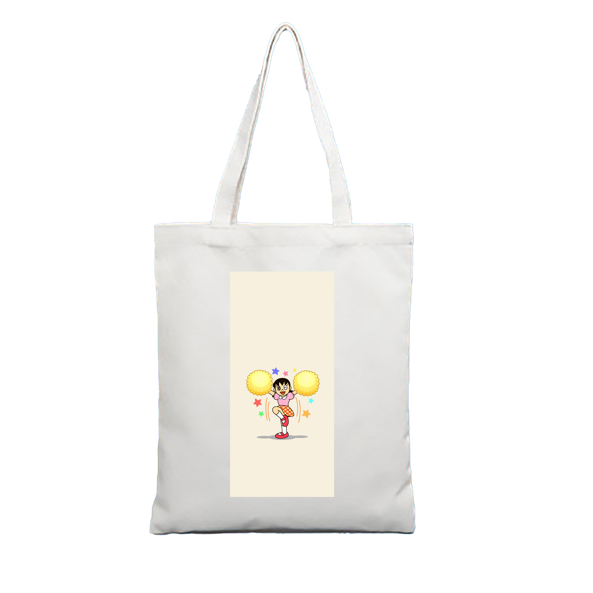 （画像用） ドラえもん みなもと しずか Doraemon Shizuka Minamoto 縦型キャンバス生地手提げバッグ　トートバッグ