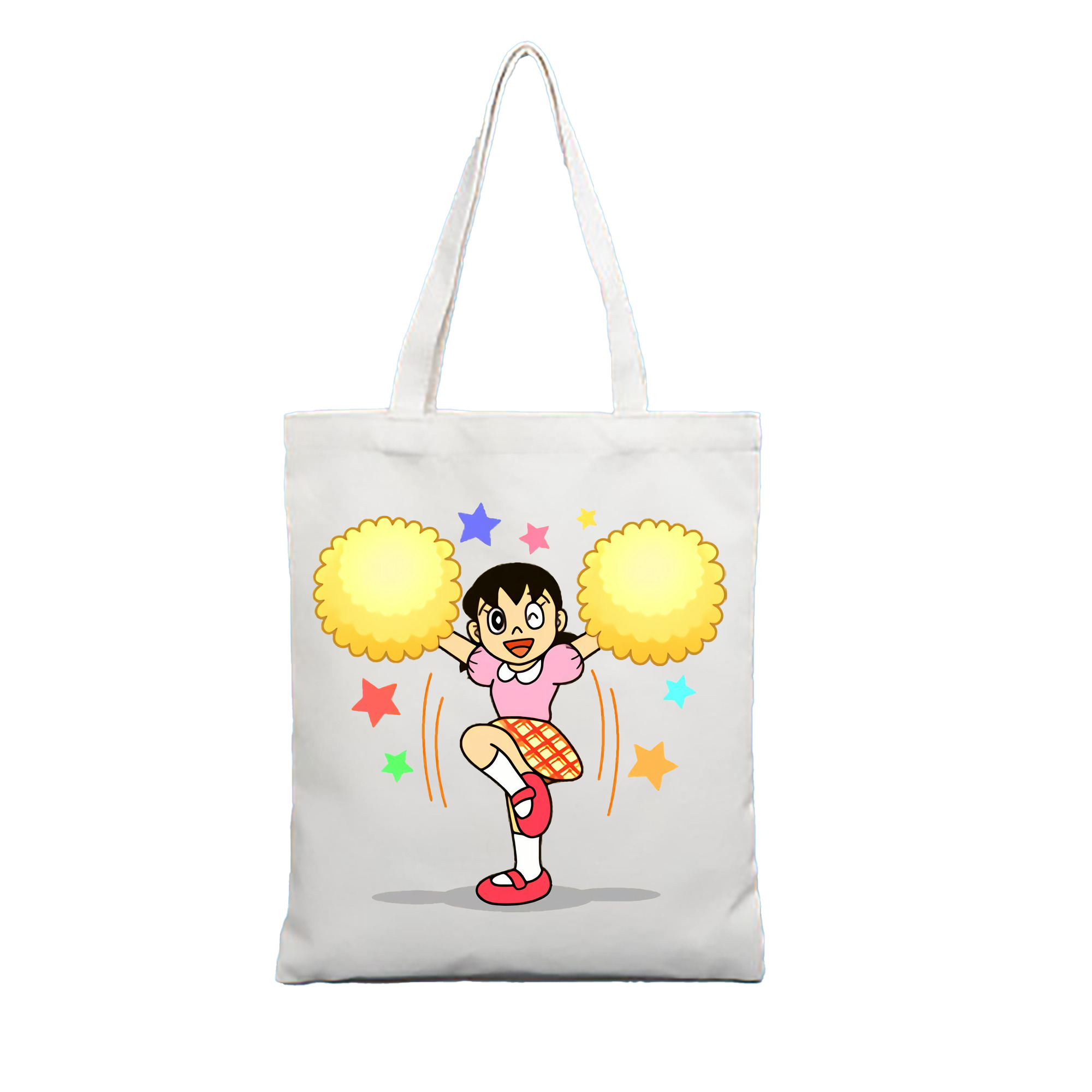 （画像用） ドラえもん みなもと しずか Doraemon Shizuka Minamoto 縦型キャンバス生地手提げバッグ　トートバッグ