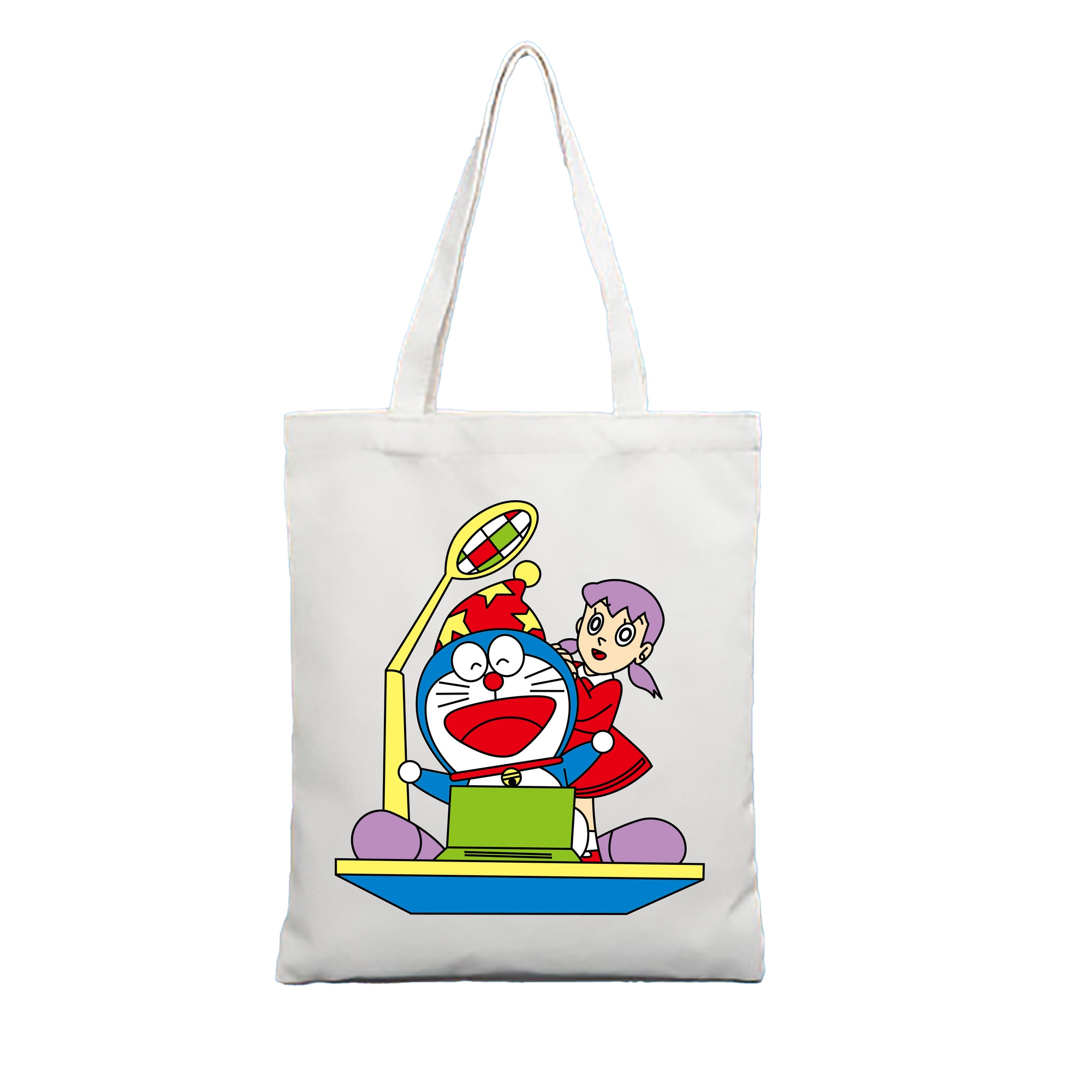 （画像用） ドラえもん みなもと しずか Doraemon Shizuka Minamoto 縦型キャンバス生地手提げバッグ　トートバッグ