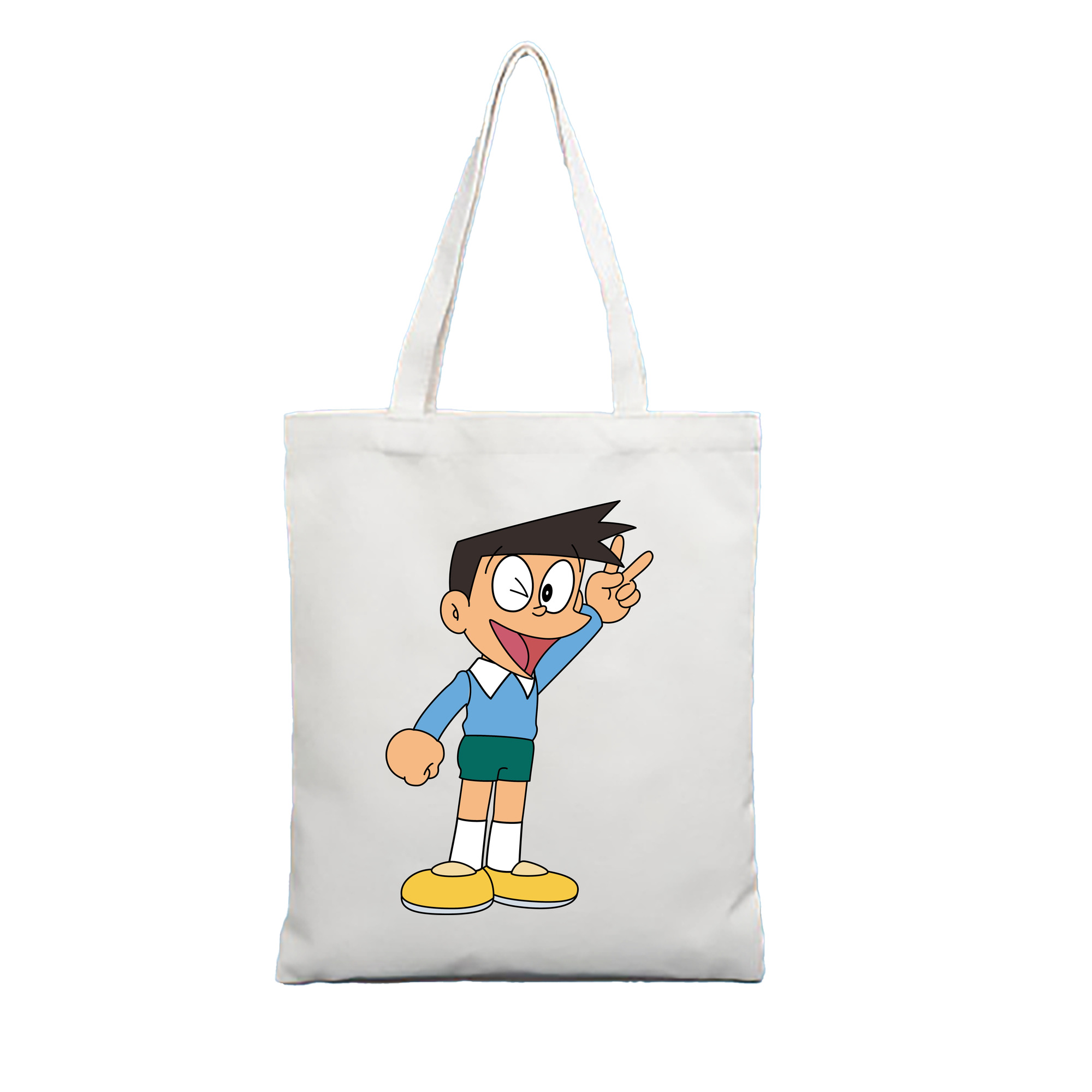 （画像用） ドラえもん 骨川 スネ夫 Doraemon Honekawa Suneo 縦型キャンバス生地手提げバッグ　トートバッグ