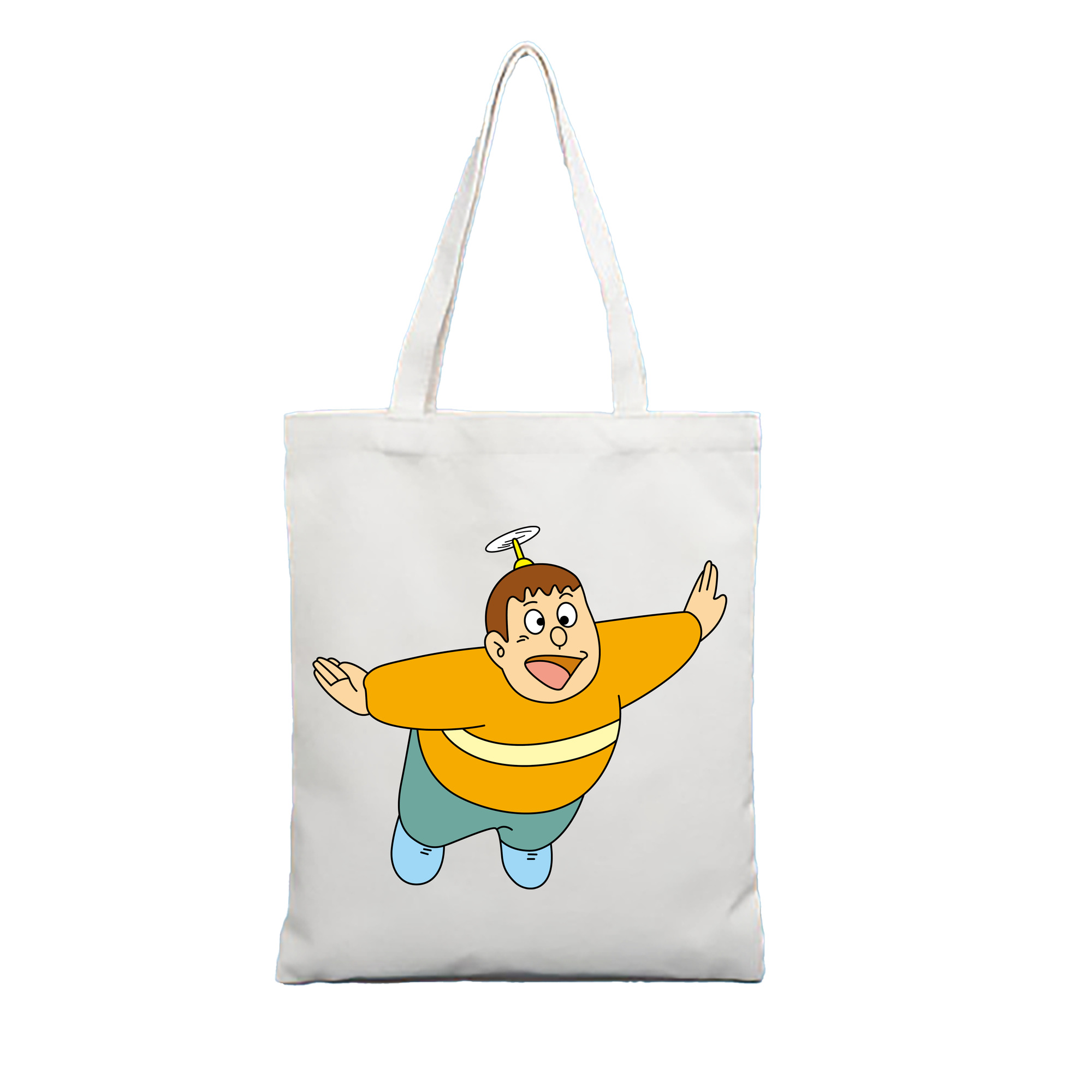 （画像用） ドラえもん 剛田武 Doraemon Gouta Takeshi 縦型キャンバス生地手提げバッグ　トートバッグ