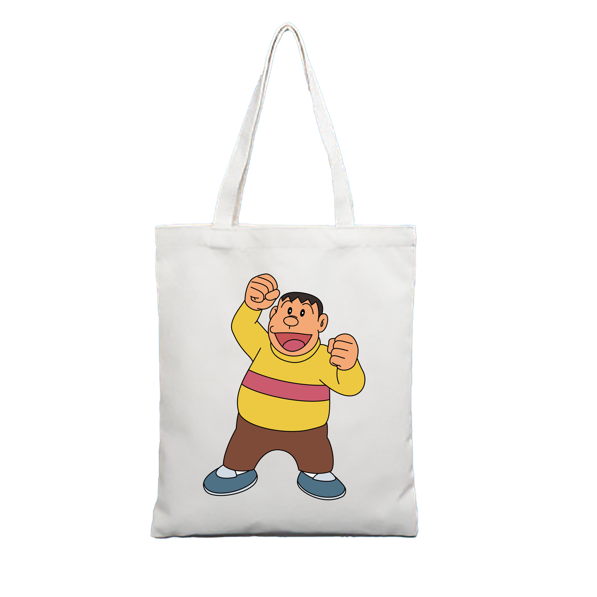 （画像用） ドラえもん 剛田武 Doraemon Gouta Takeshi 縦型キャンバス生地手提げバッグ　トートバッグ