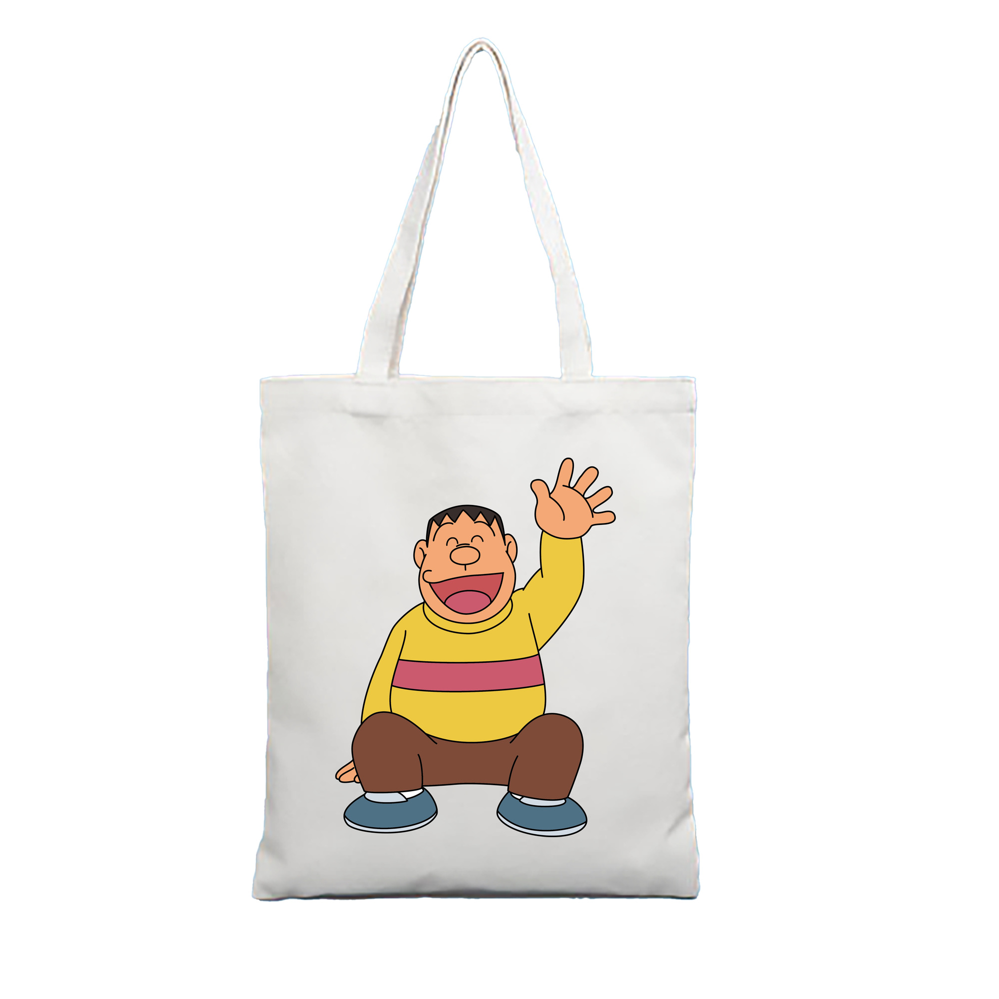 （画像用） ドラえもん 剛田武 Doraemon Gouta Takeshi 縦型キャンバス生地手提げバッグ　トートバッグ