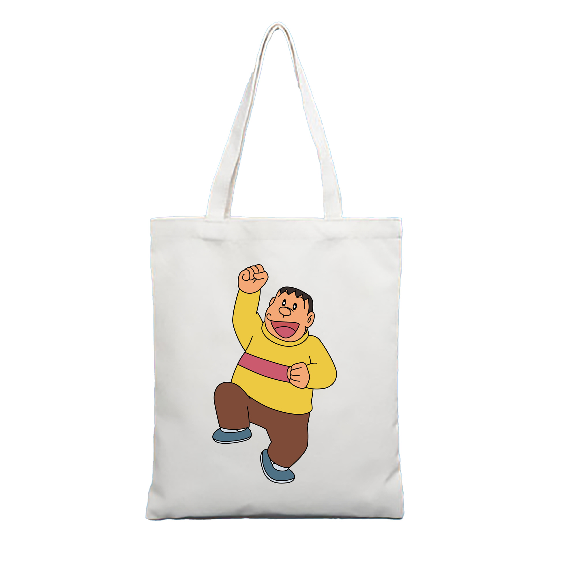 （画像用） ドラえもん 剛田武 Doraemon Gouta Takeshi 縦型キャンバス生地手提げバッグ　トートバッグ
