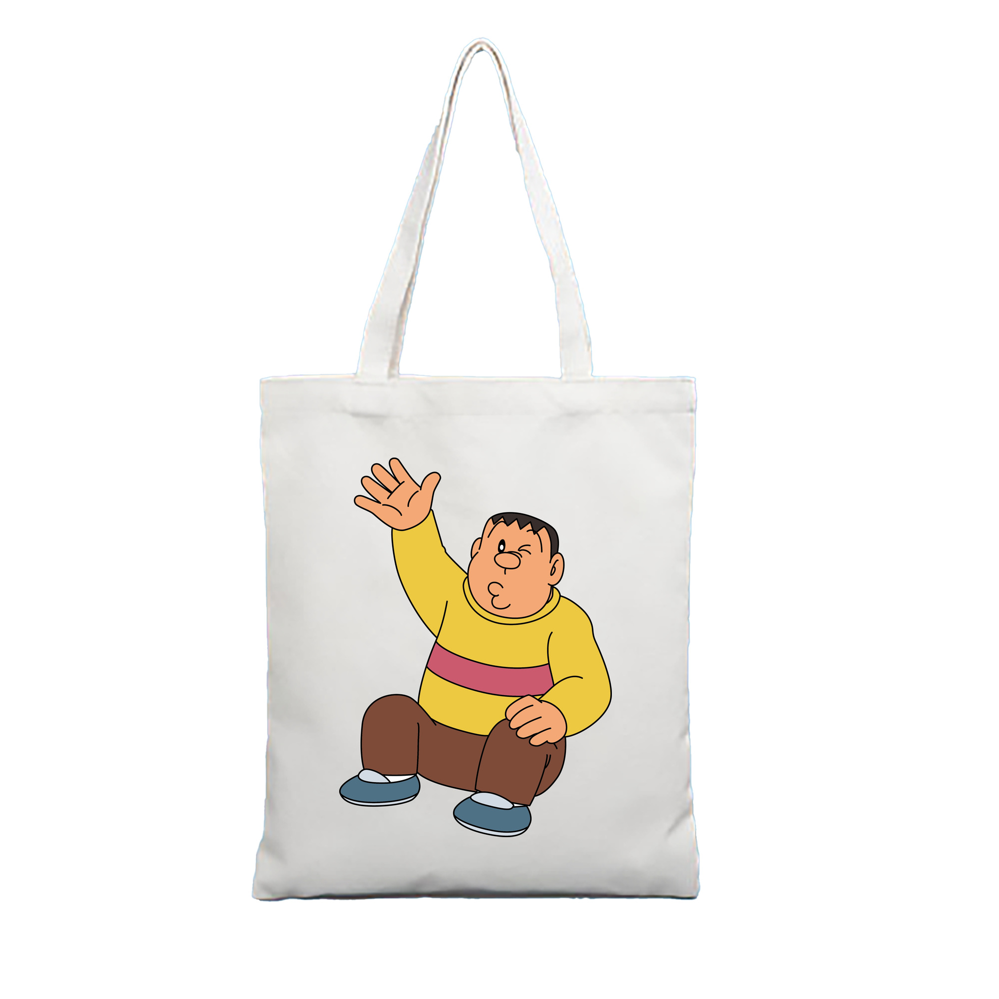 （画像用） ドラえもん 剛田武 Doraemon Gouta Takeshi 縦型キャンバス生地手提げバッグ　トートバッグ