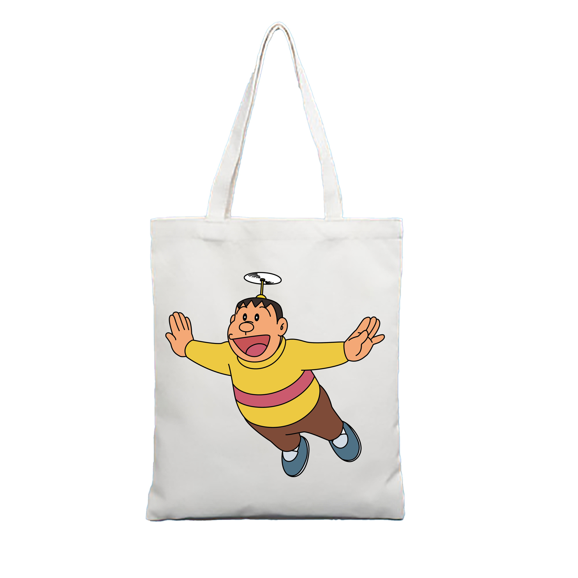 （画像用） ドラえもん 剛田武 Doraemon Gouta Takeshi 縦型キャンバス生地手提げバッグ　トートバッグ