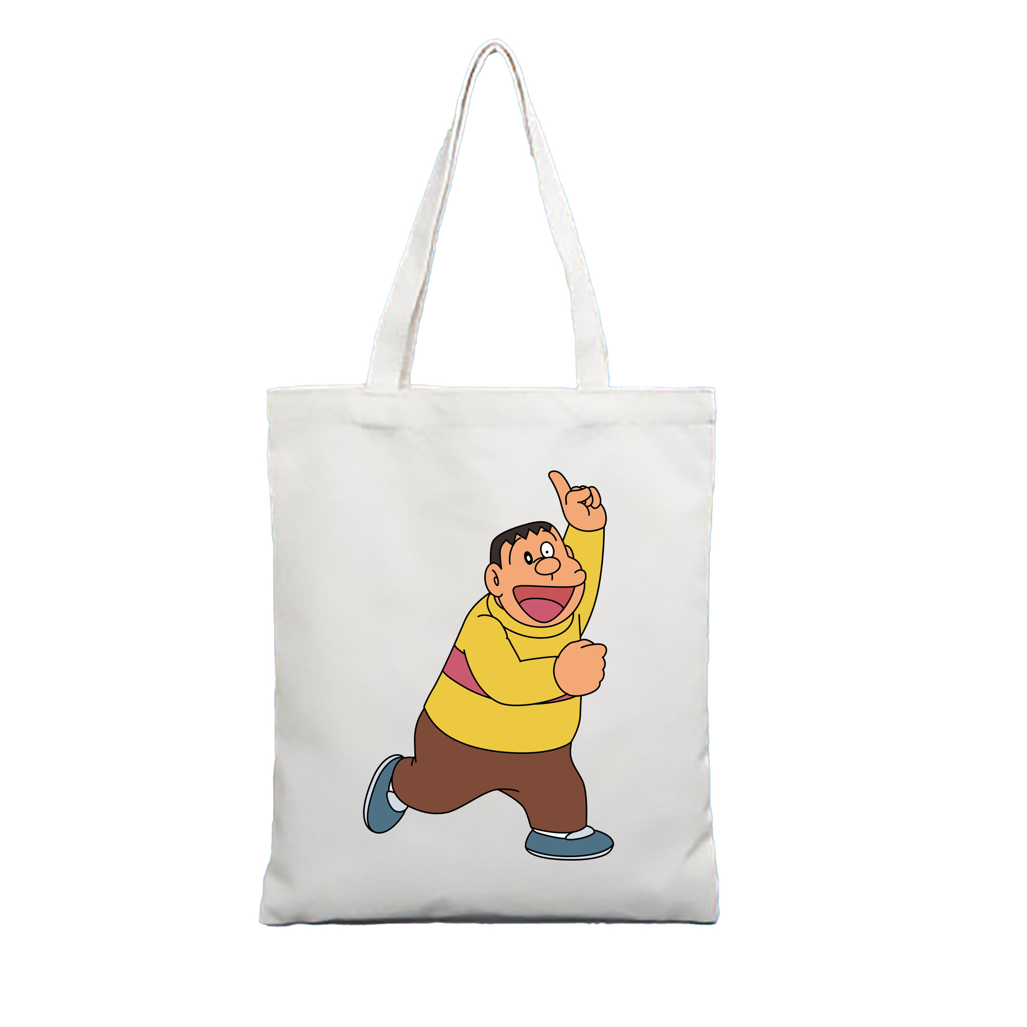 （画像用） ドラえもん 剛田武 Doraemon Gouta Takeshi 縦型キャンバス生地手提げバッグ　トートバッグ