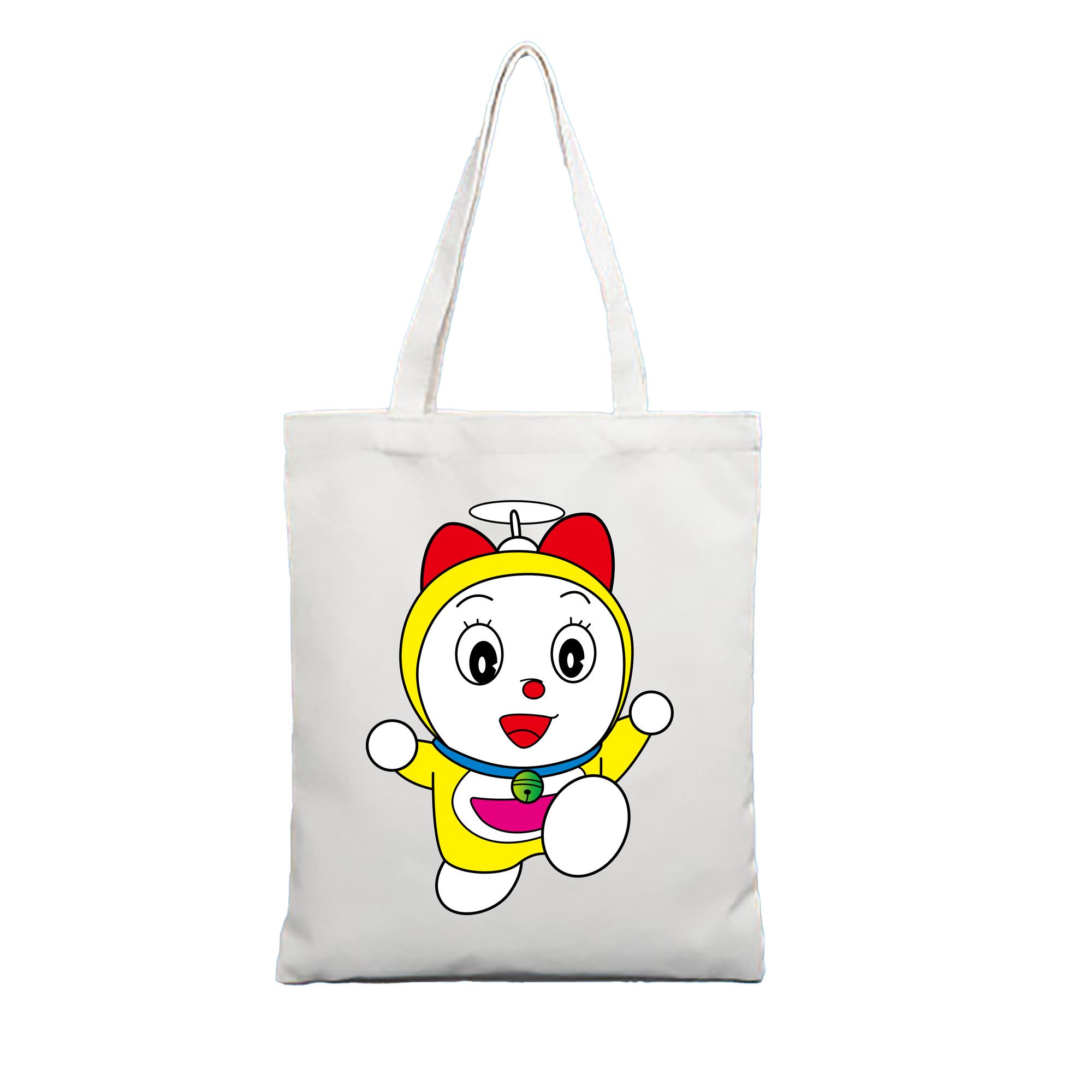 （画像用） ドラえもん ドラミ Doraemon Dorami 縦型キャンバス生地手提げバッグ　トートバッグ