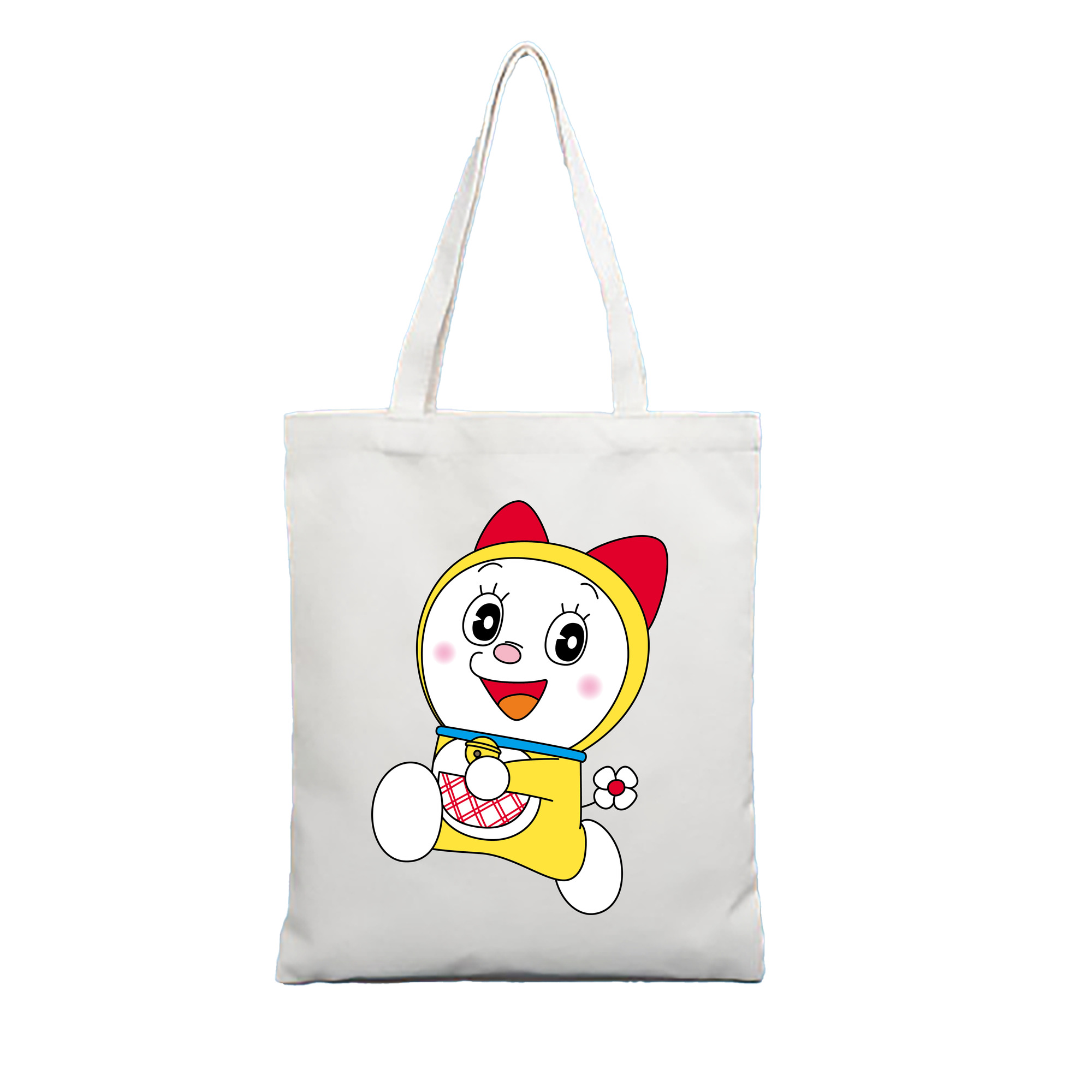 （画像用） ドラえもん ドラミ Doraemon Dorami 縦型キャンバス生地手提げバッグ　トートバッグ