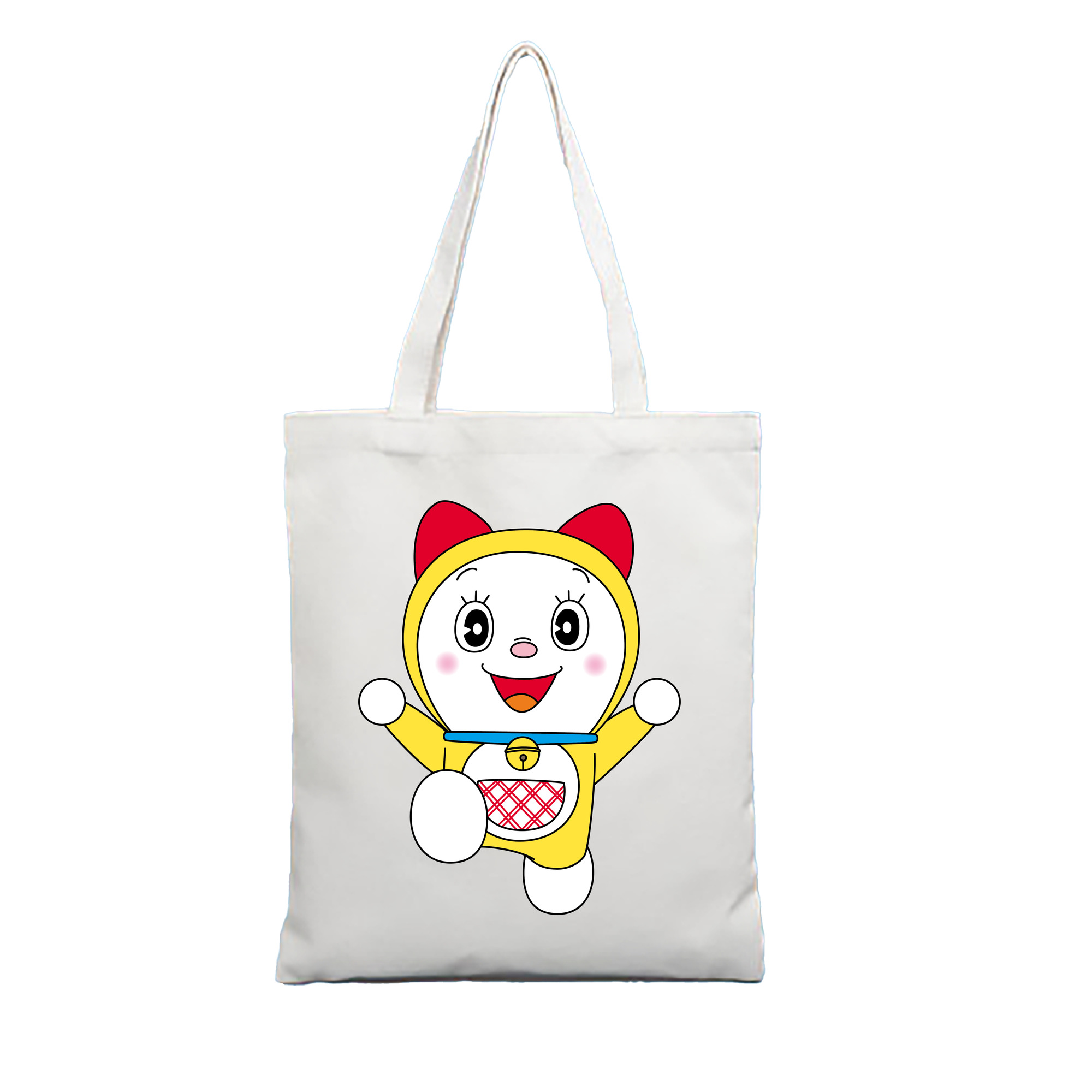（画像用） ドラえもん ドラミ Doraemon Dorami 縦型キャンバス生地手提げバッグ　トートバッグ