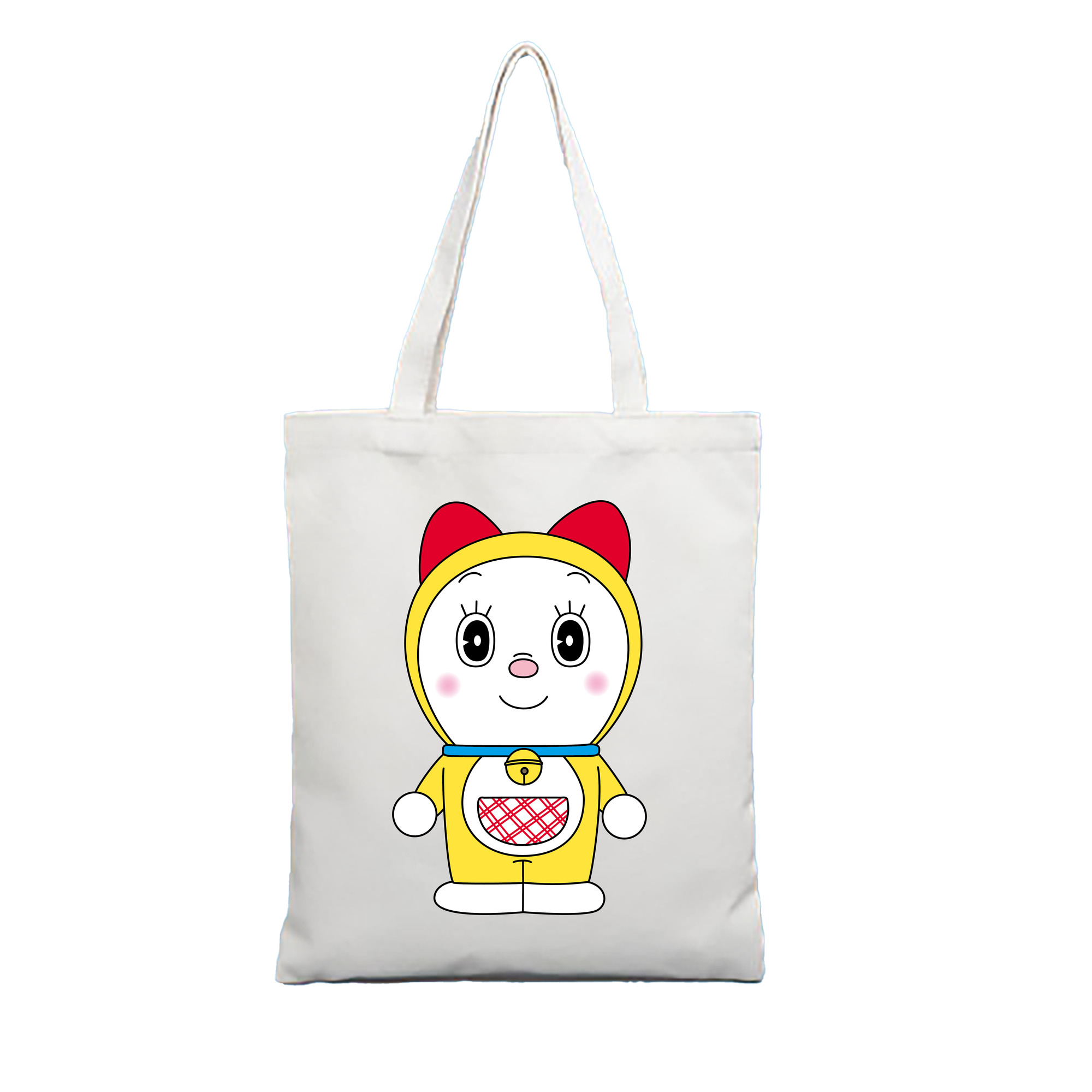 （画像用） ドラえもん ドラミ Doraemon Dorami 縦型キャンバス生地手提げバッグ　トートバッグ