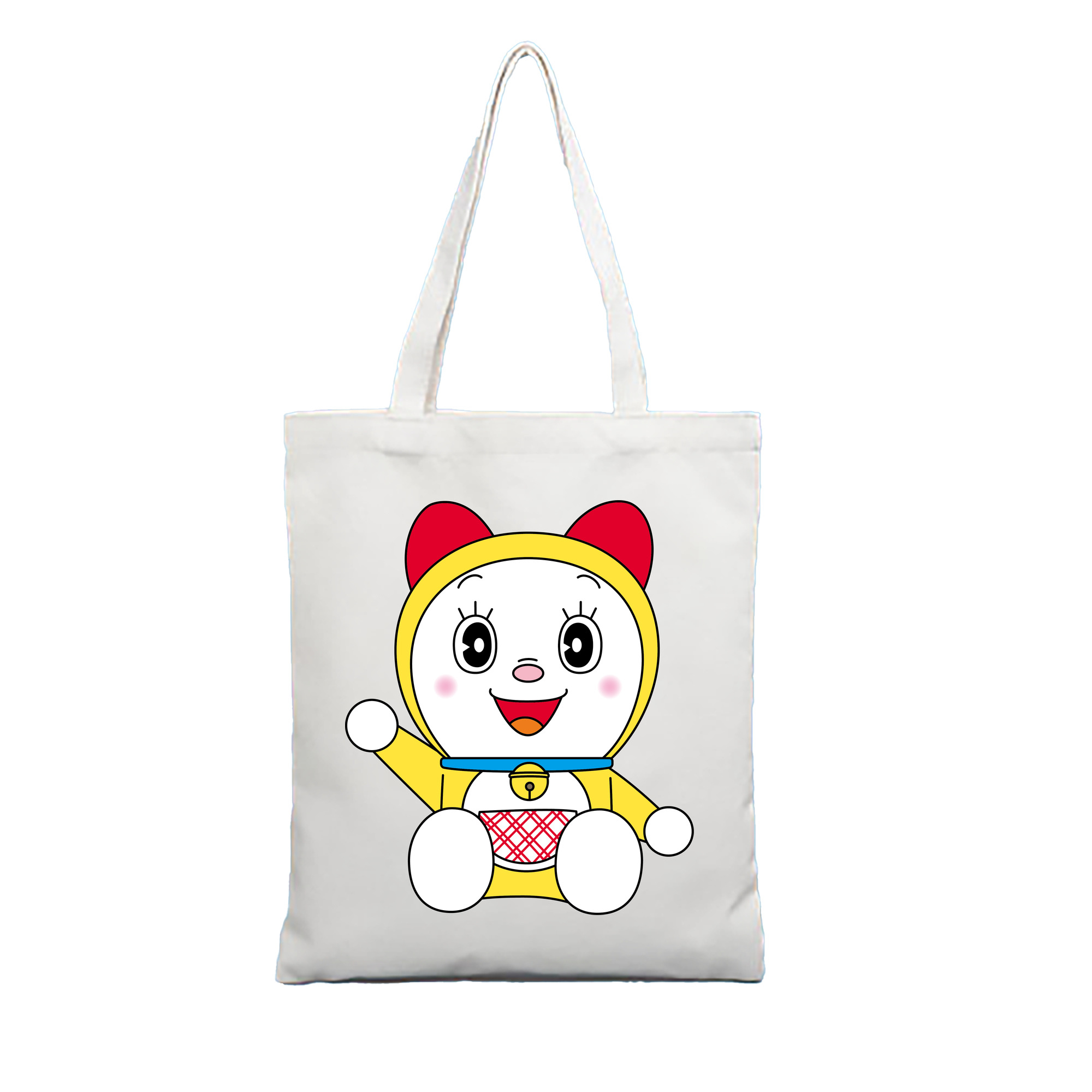 （画像用） ドラえもん ドラミ Doraemon Dorami 縦型キャンバス生地手提げバッグ　トートバッグ