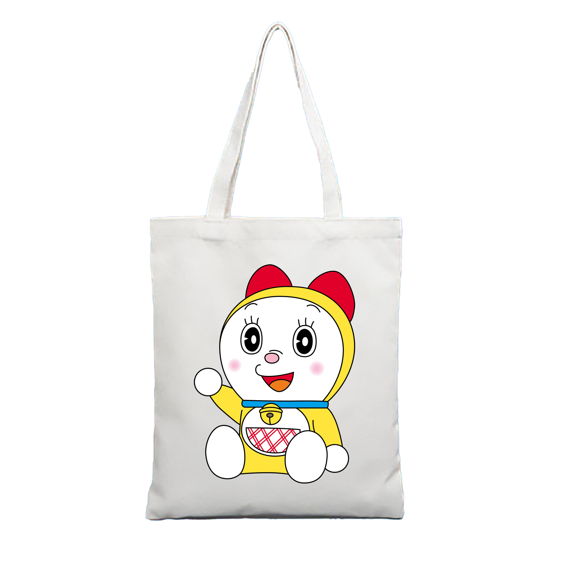 （画像用） ドラえもん ドラミ Doraemon Dorami 縦型キャンバス生地手提げバッグ　トートバッグ