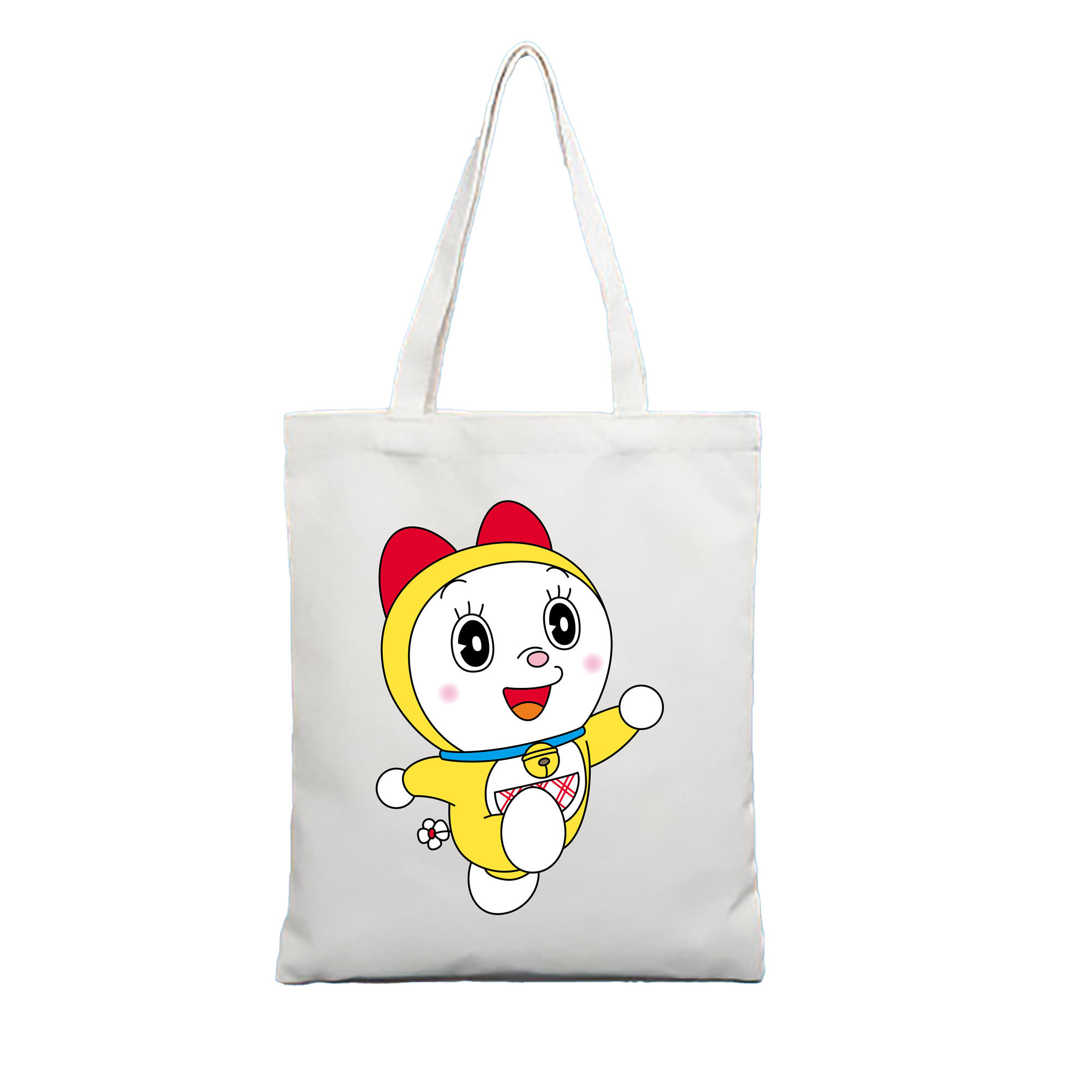 （画像用） ドラえもん ドラミ Doraemon Dorami 縦型キャンバス生地手提げバッグ　トートバッグ